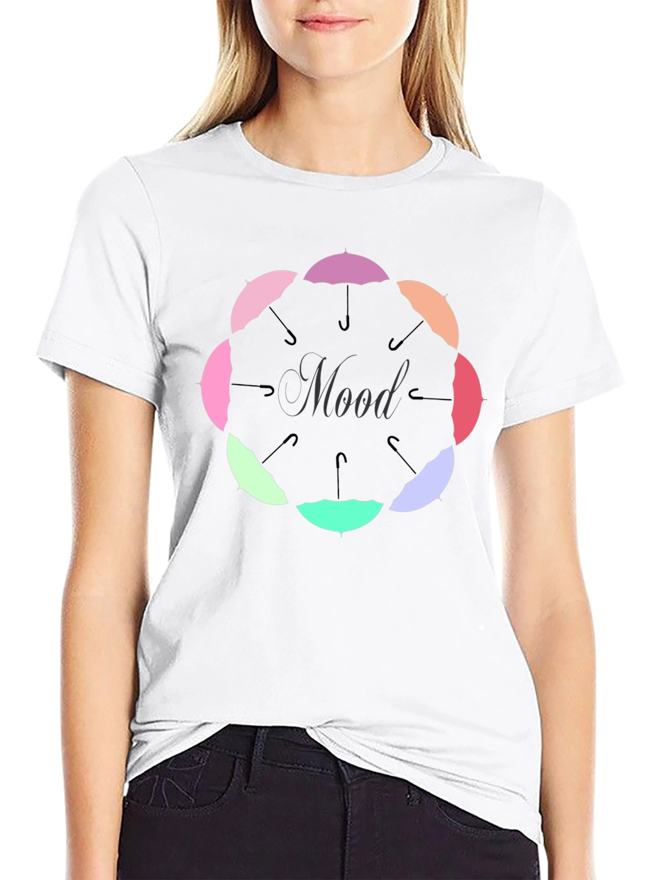 Mood Umbrella T-Shirt - Stylish Graphic Tee