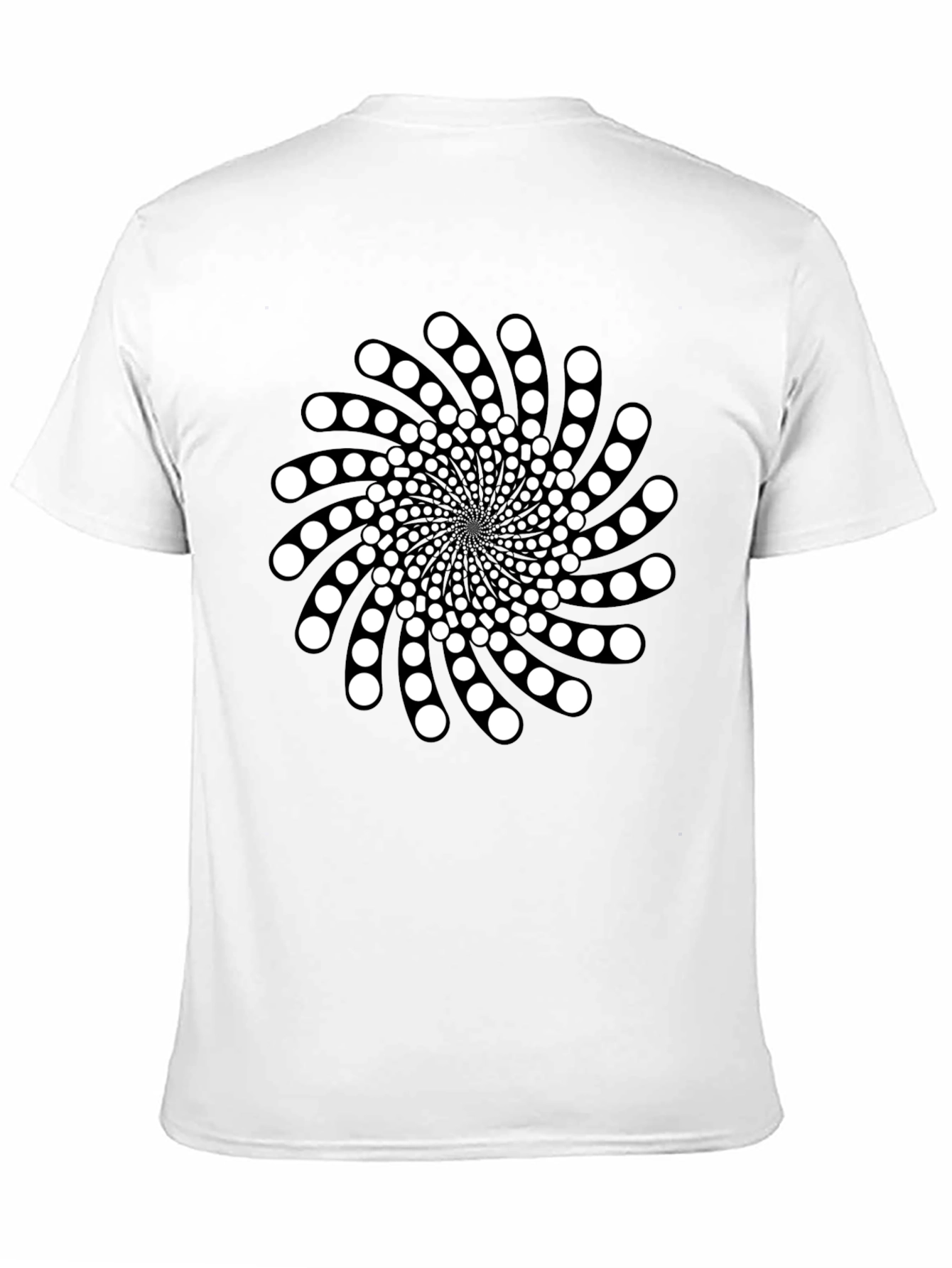 Optical Illusion Swirl Graphic T-Shirt