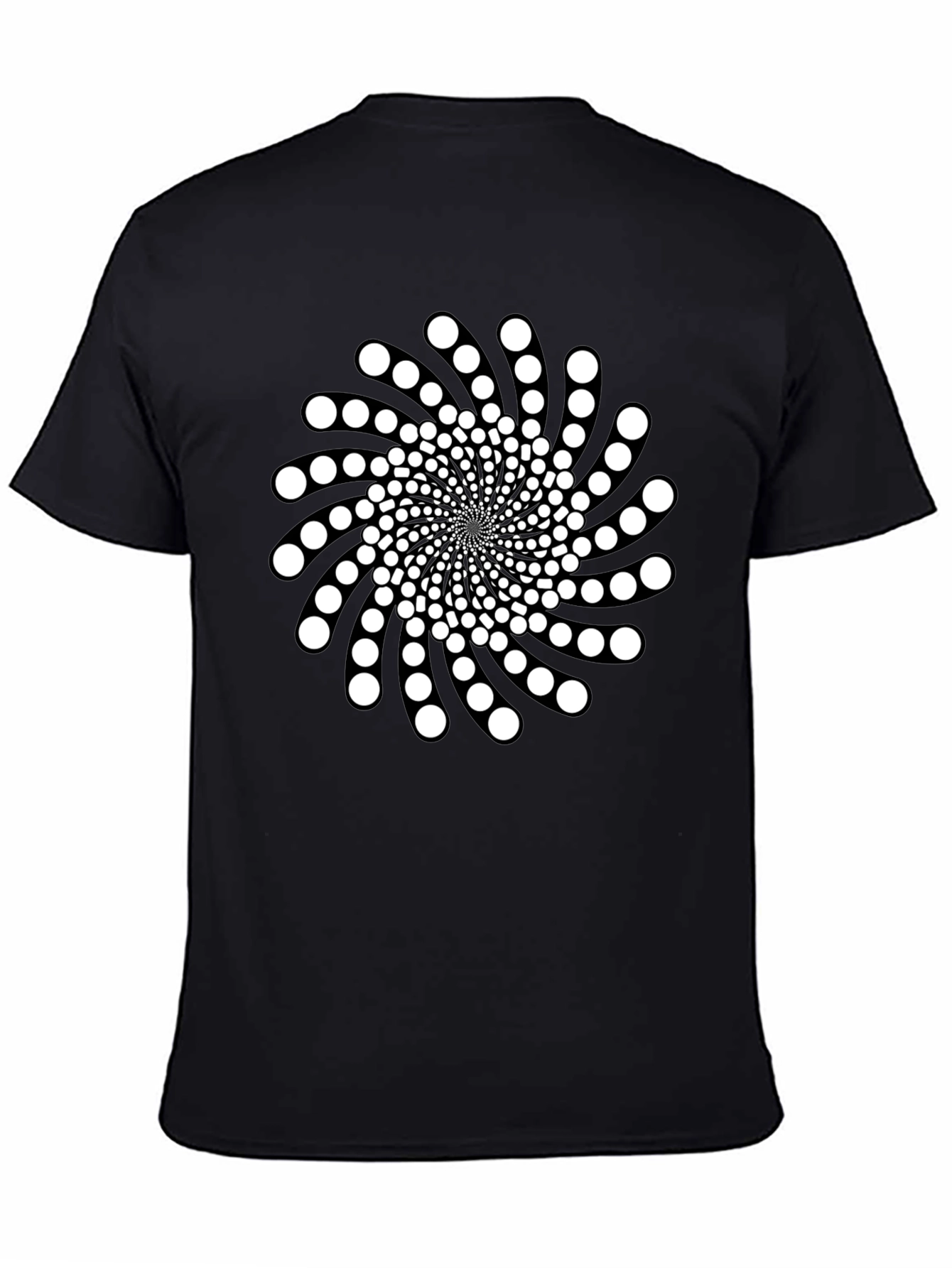 Optical Illusion Swirl Graphic T-Shirt