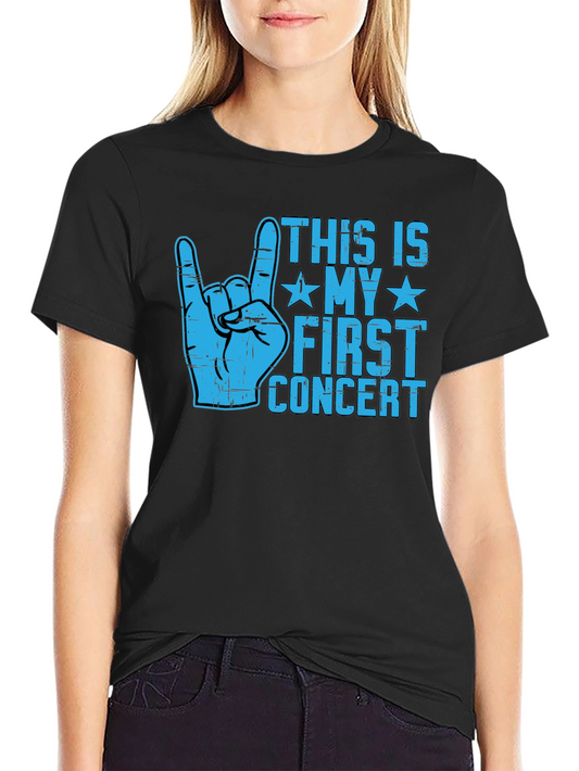 First Concert T-Shirt - Rock On Design