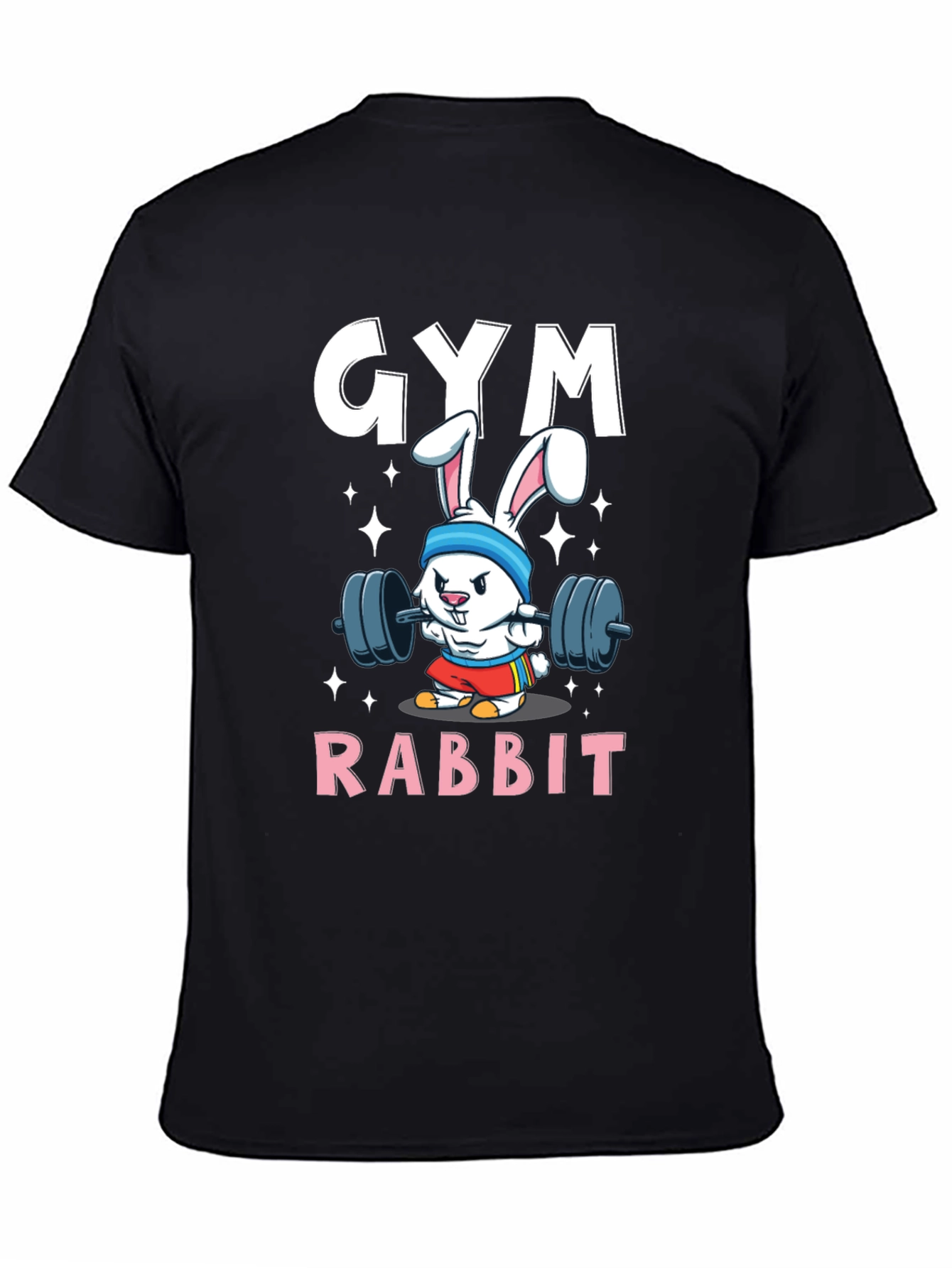 Gym Rabbit T-Shirt - Weightlifting Bunny Tee
