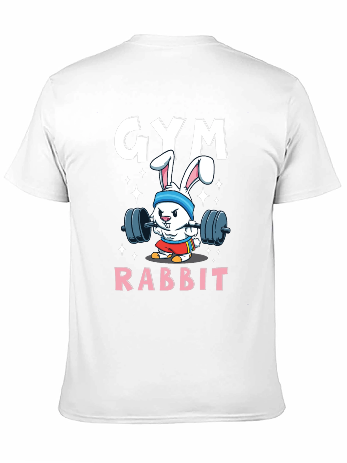 Gym Rabbit T-Shirt - Weightlifting Bunny Tee