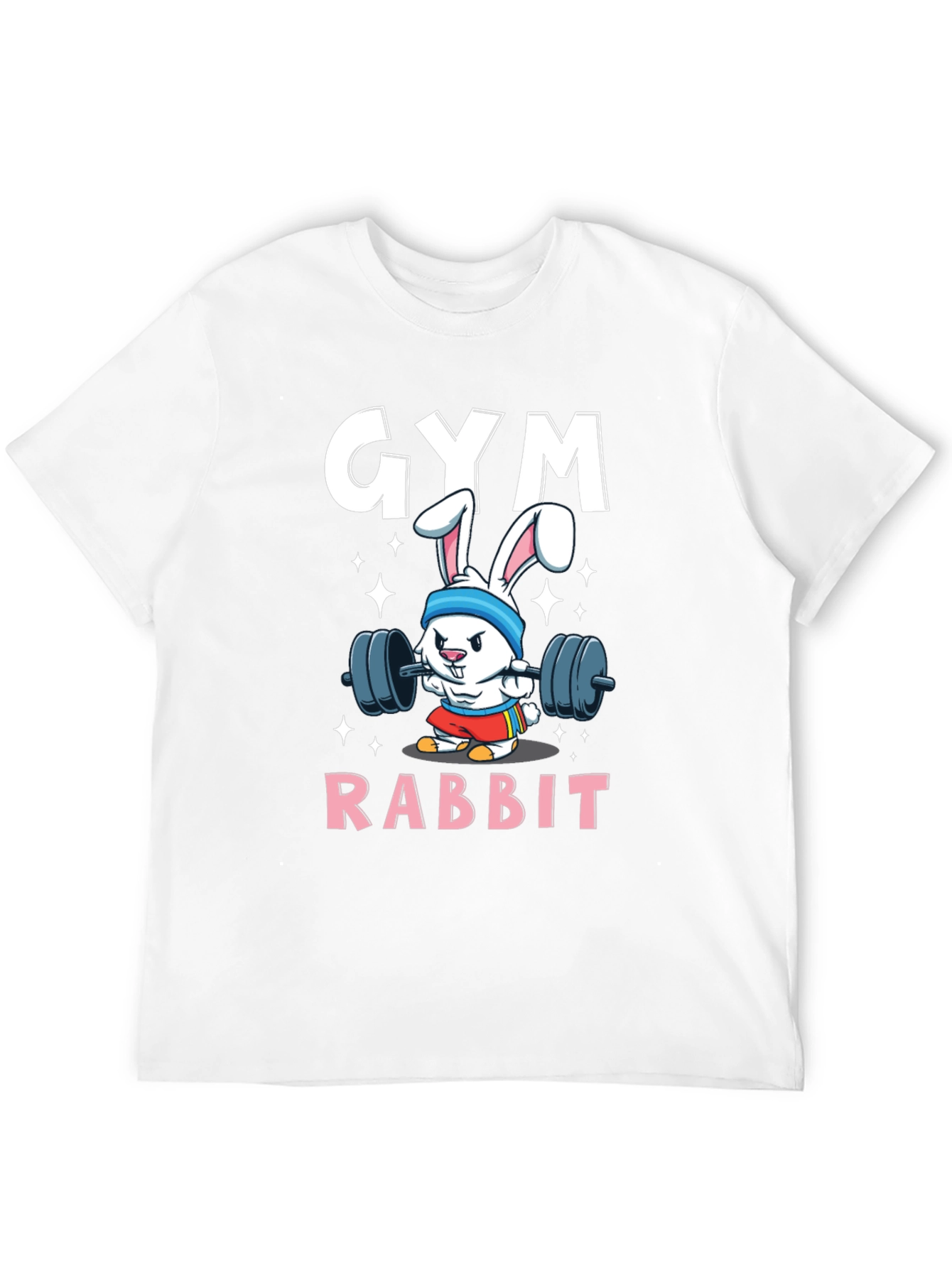 Gym Rabbit T-Shirt - Weightlifting Bunny Tee