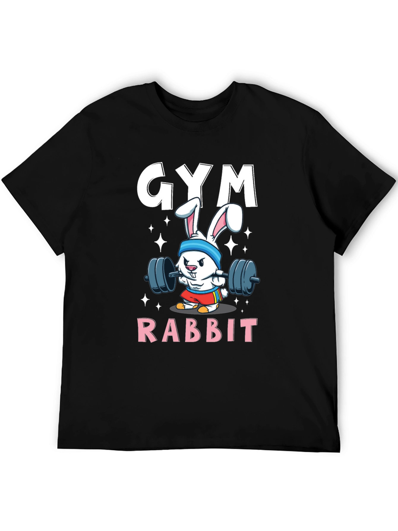 Gym Rabbit T-Shirt - Weightlifting Bunny Tee