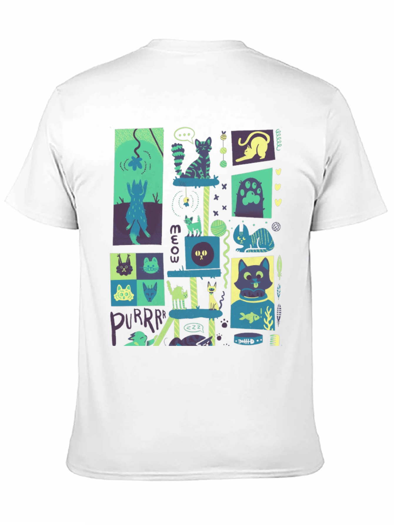Cool Cats T-Shirt | Whimsical Feline Graphic Tee