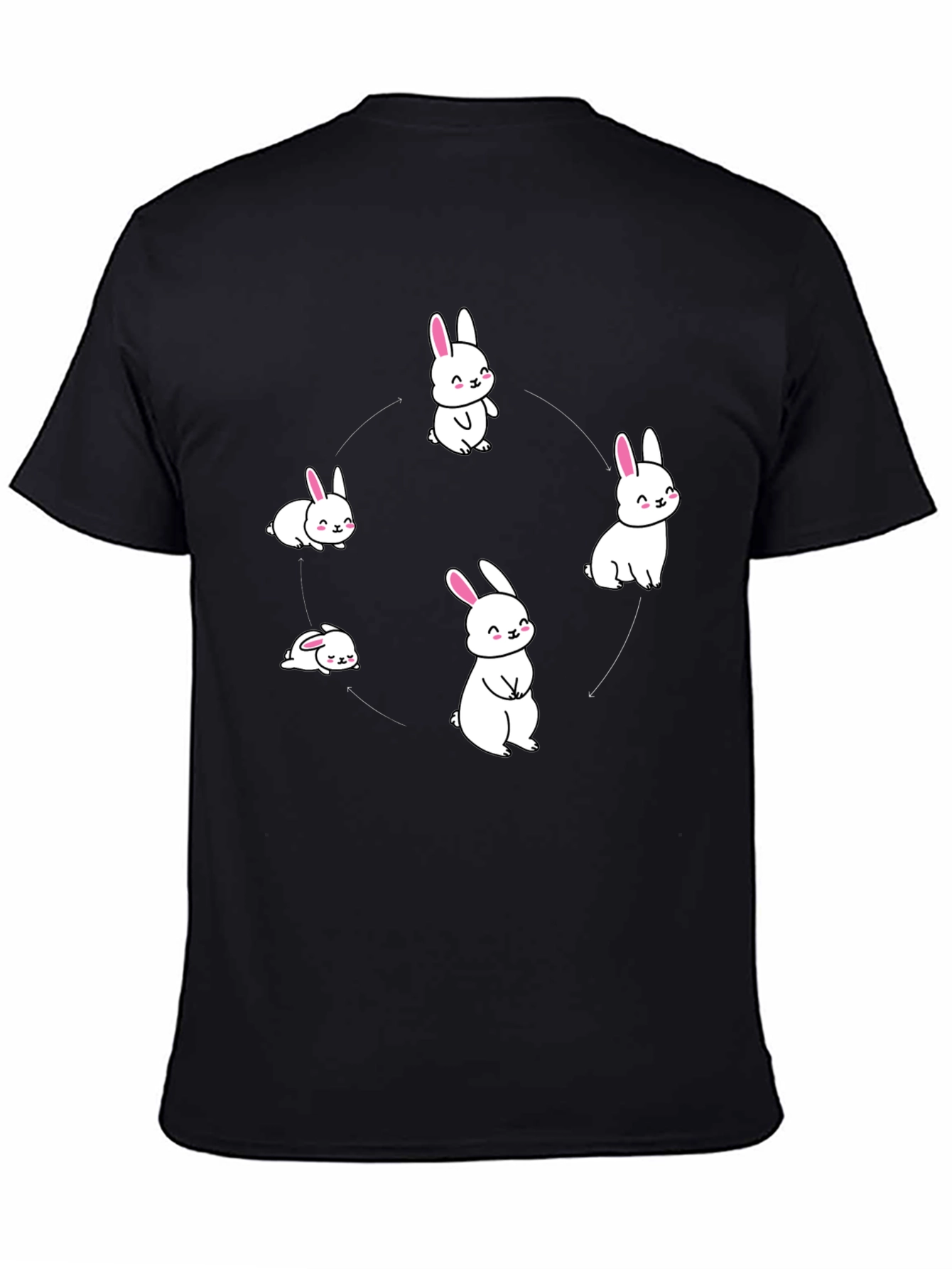 Rabbit Cycle Graphic Tee - Cute Bunny T-Shirt