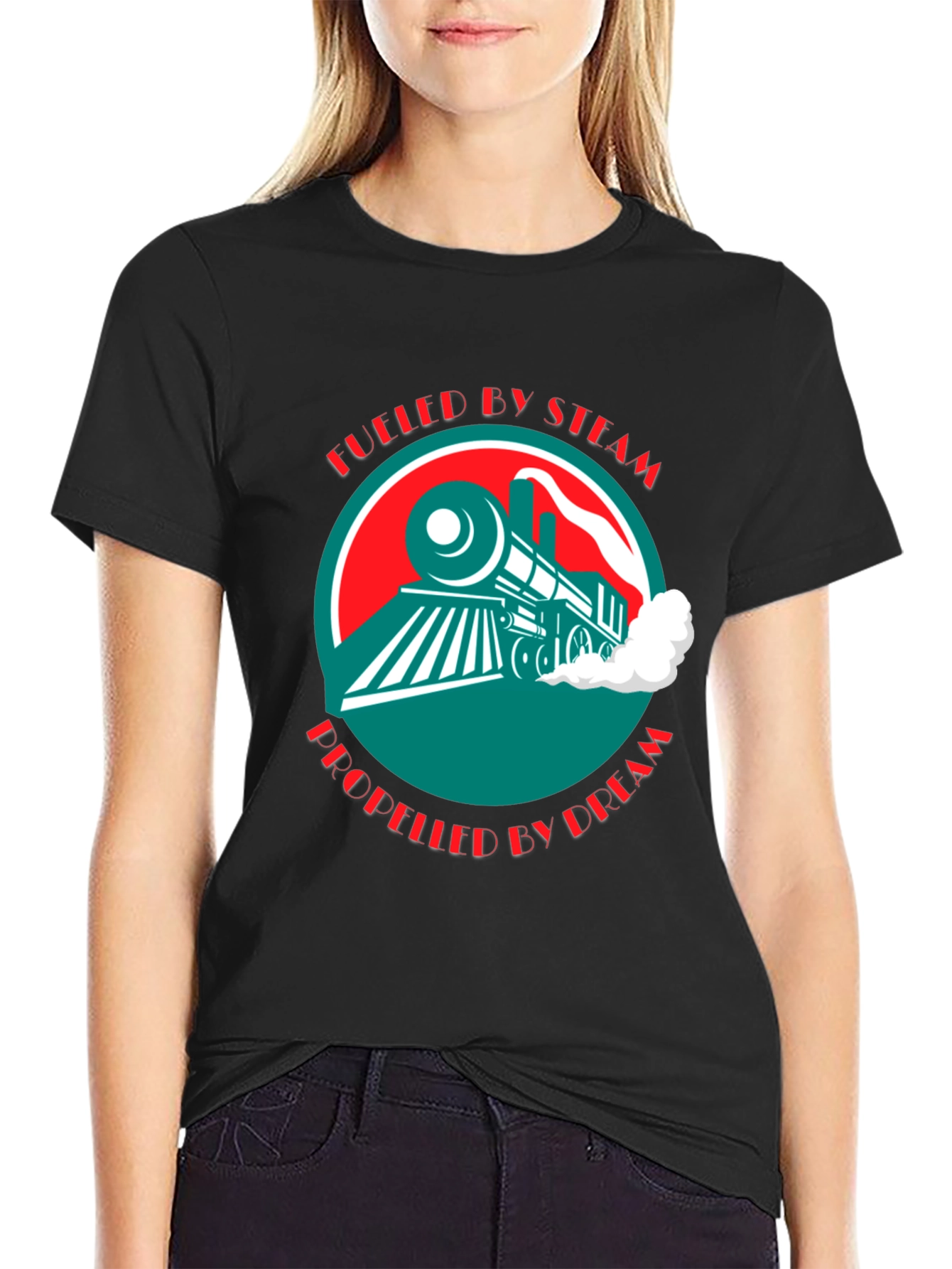 Fueled by Steam Train Graphic Tee