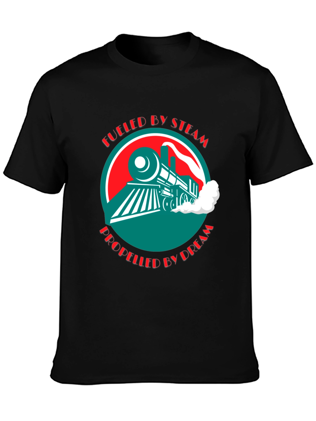 Fueled by Steam Train Graphic Tee