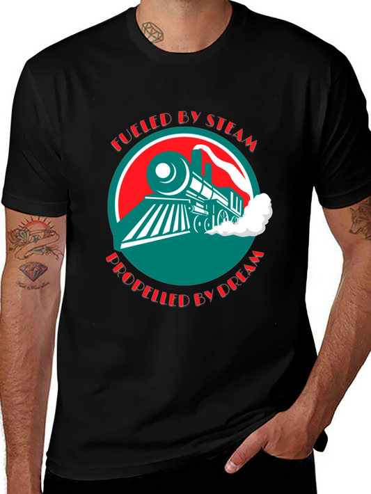 Fueled by Steam Train Graphic Tee