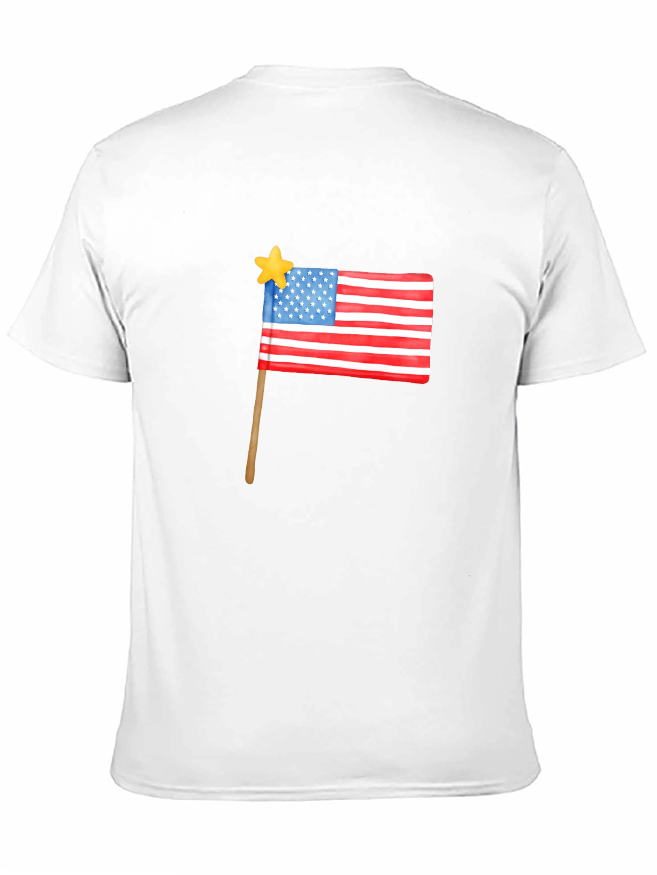 USA Flag Star Graphic T-Shirt
