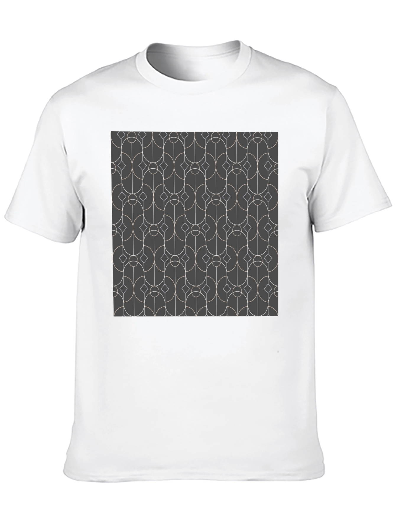 Geometric Pattern Black T-Shirt