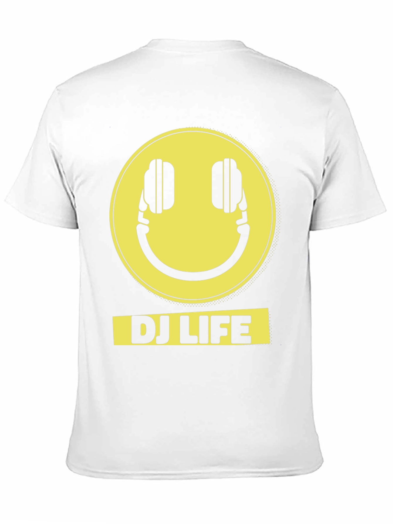DJ Life Smiley Face Headphones T-Shirt