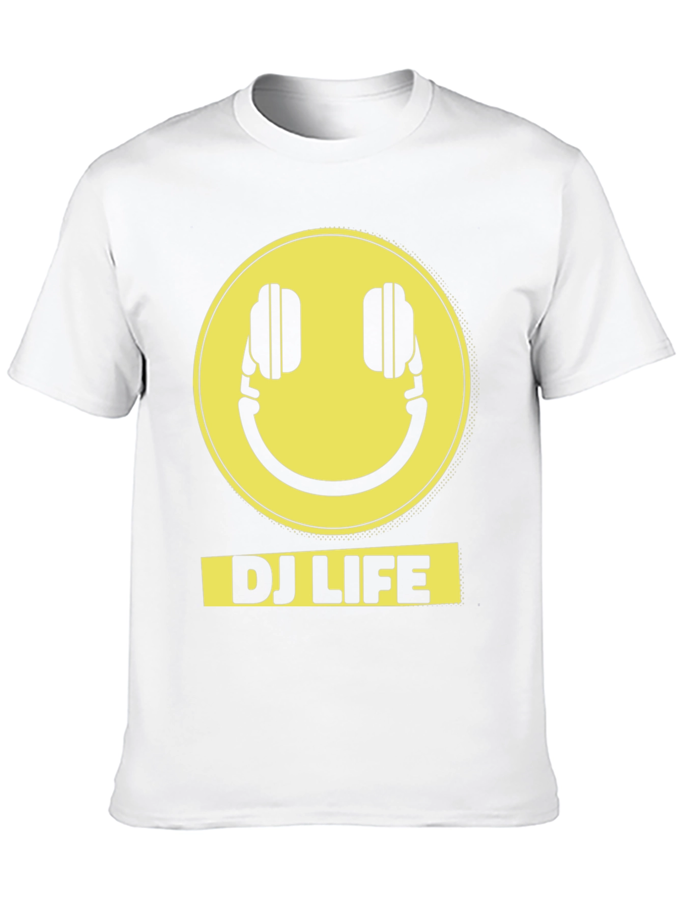 DJ Life Smiley Face Headphones T-Shirt
