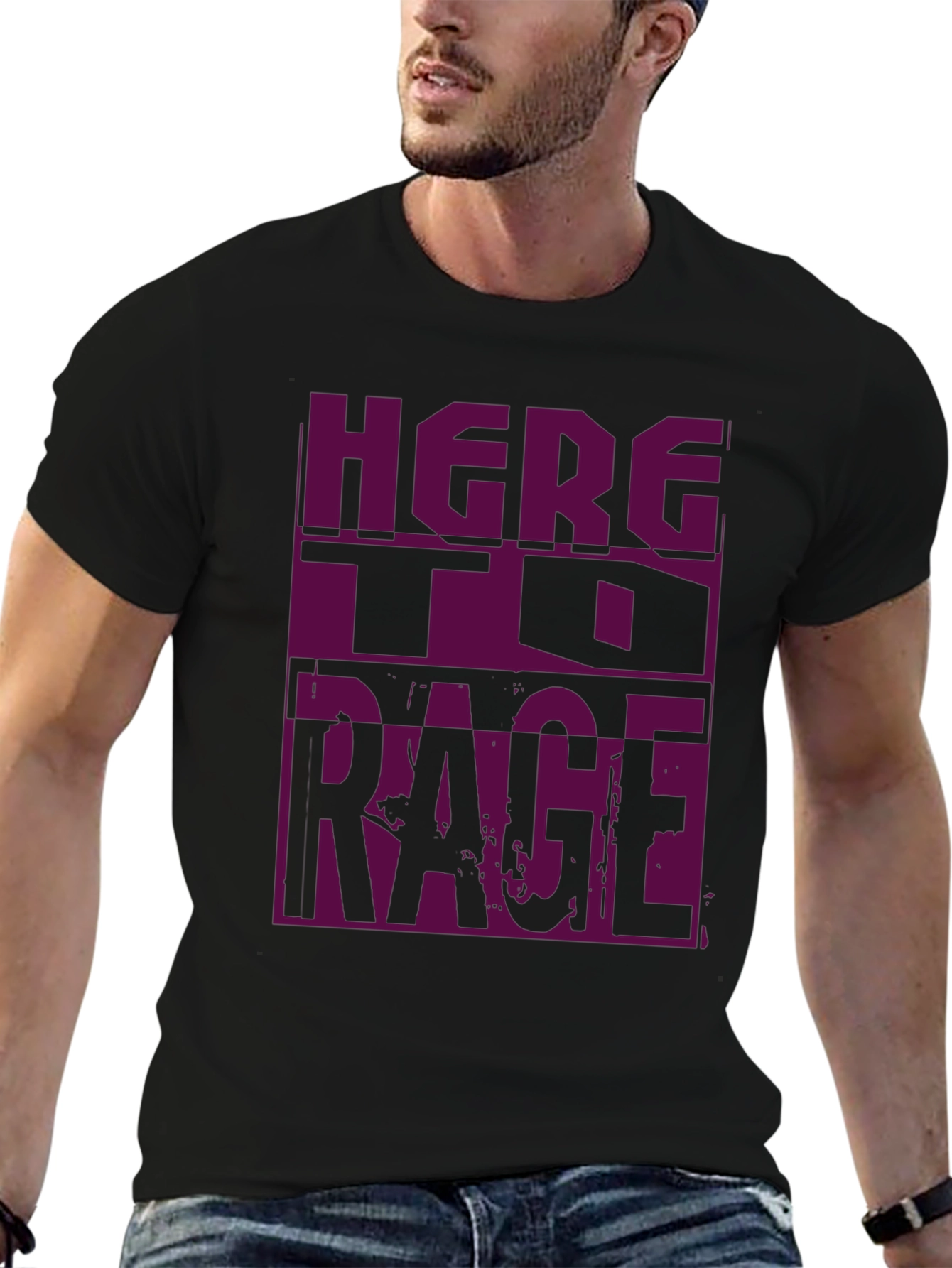 Here To Rage Graphic T-Shirt