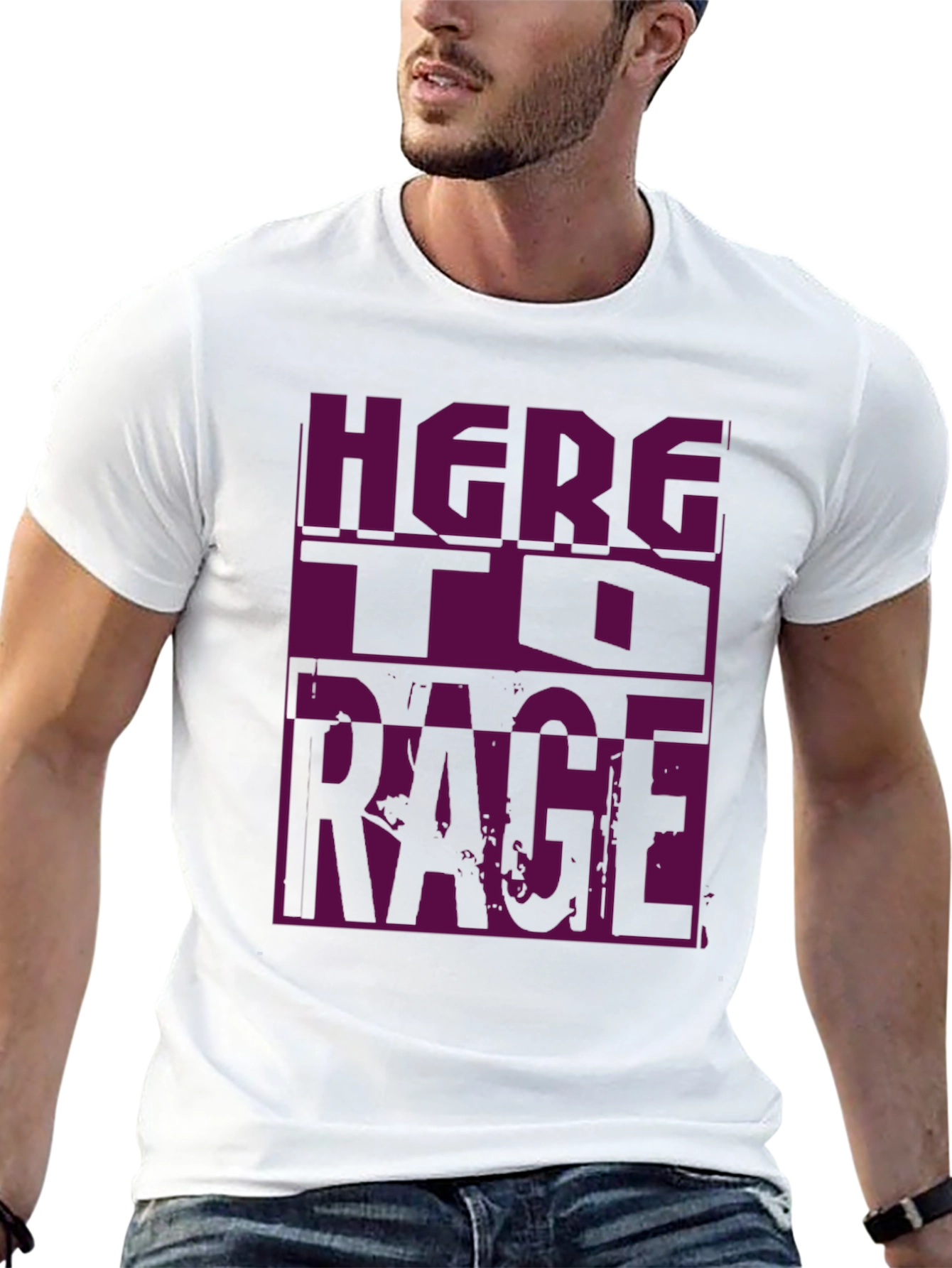 Here To Rage Graphic T-Shirt