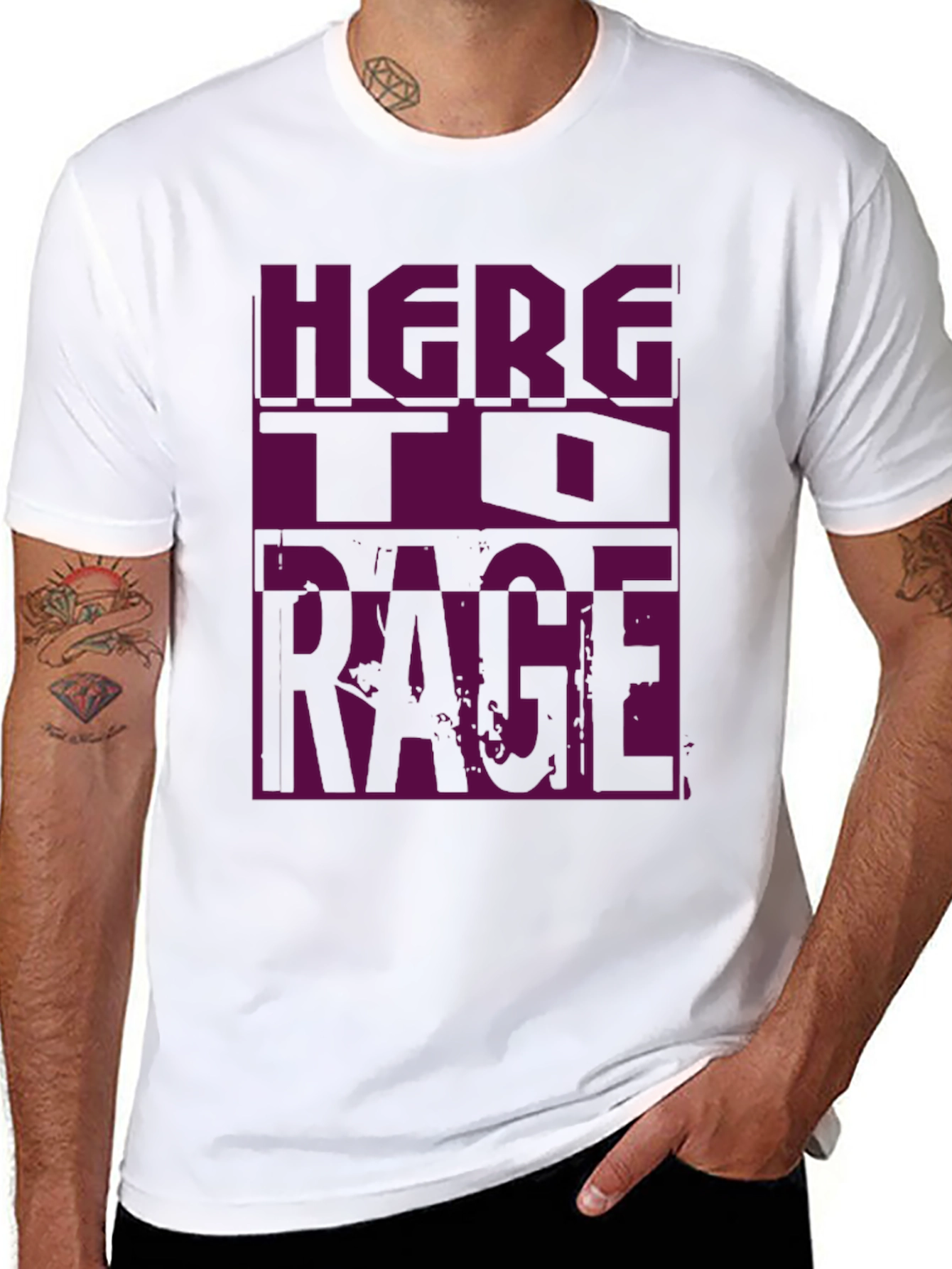 Here To Rage Graphic T-Shirt