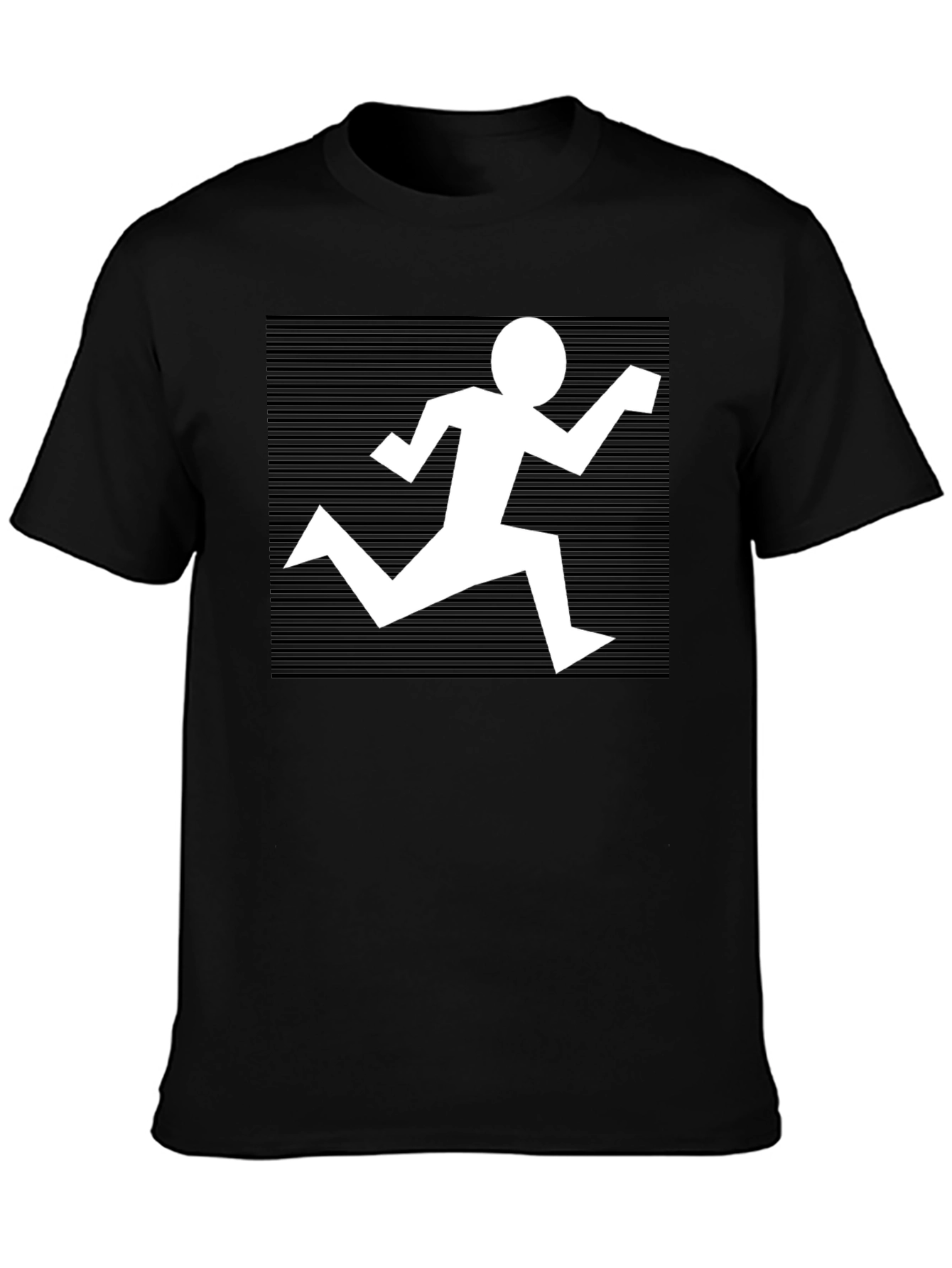 Retro Runner Black T-Shirt