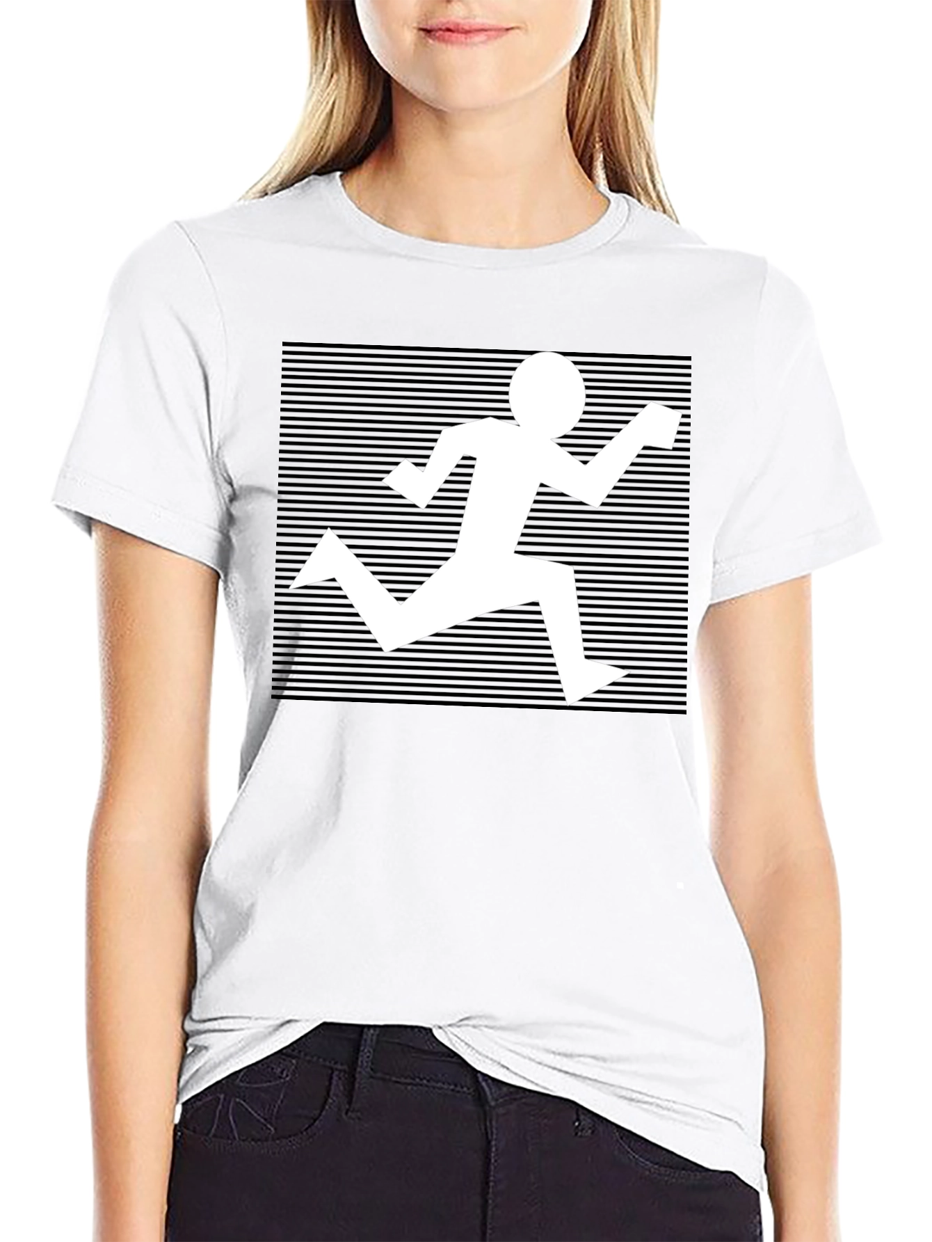 Retro Runner Black T-Shirt