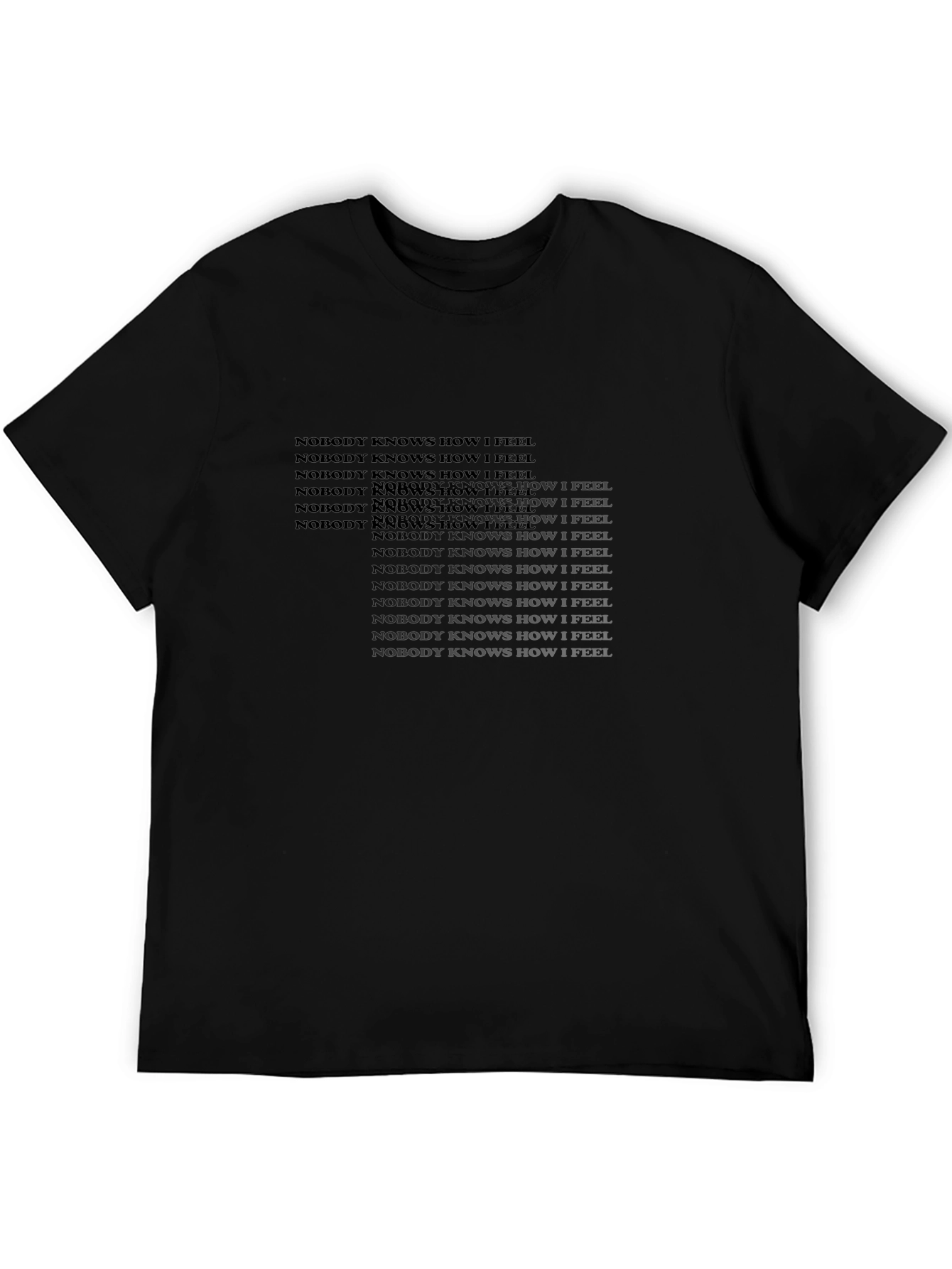 Nobody Knows How I Feel Graphic Tee - Black