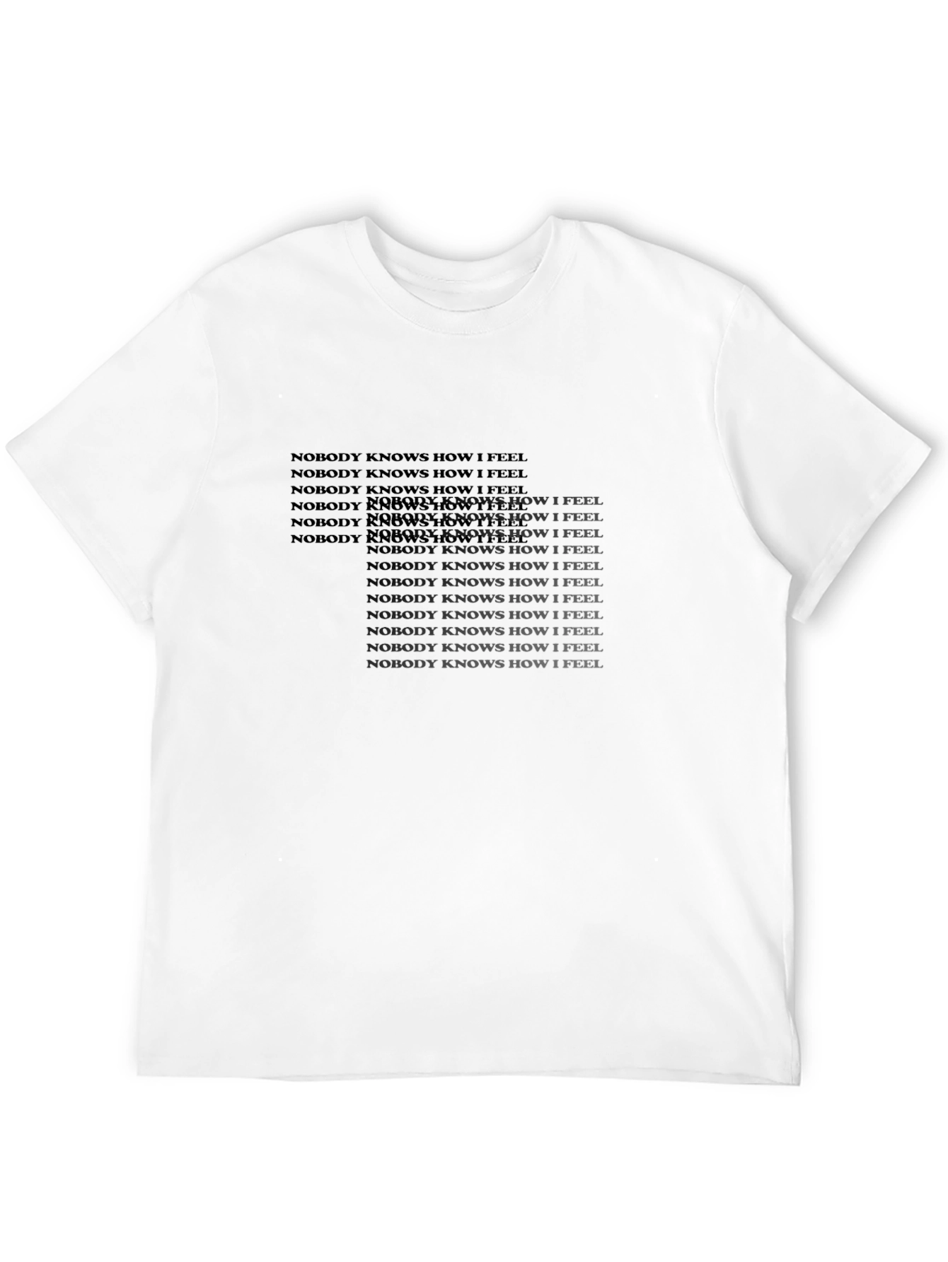 Nobody Knows How I Feel Graphic Tee - Black