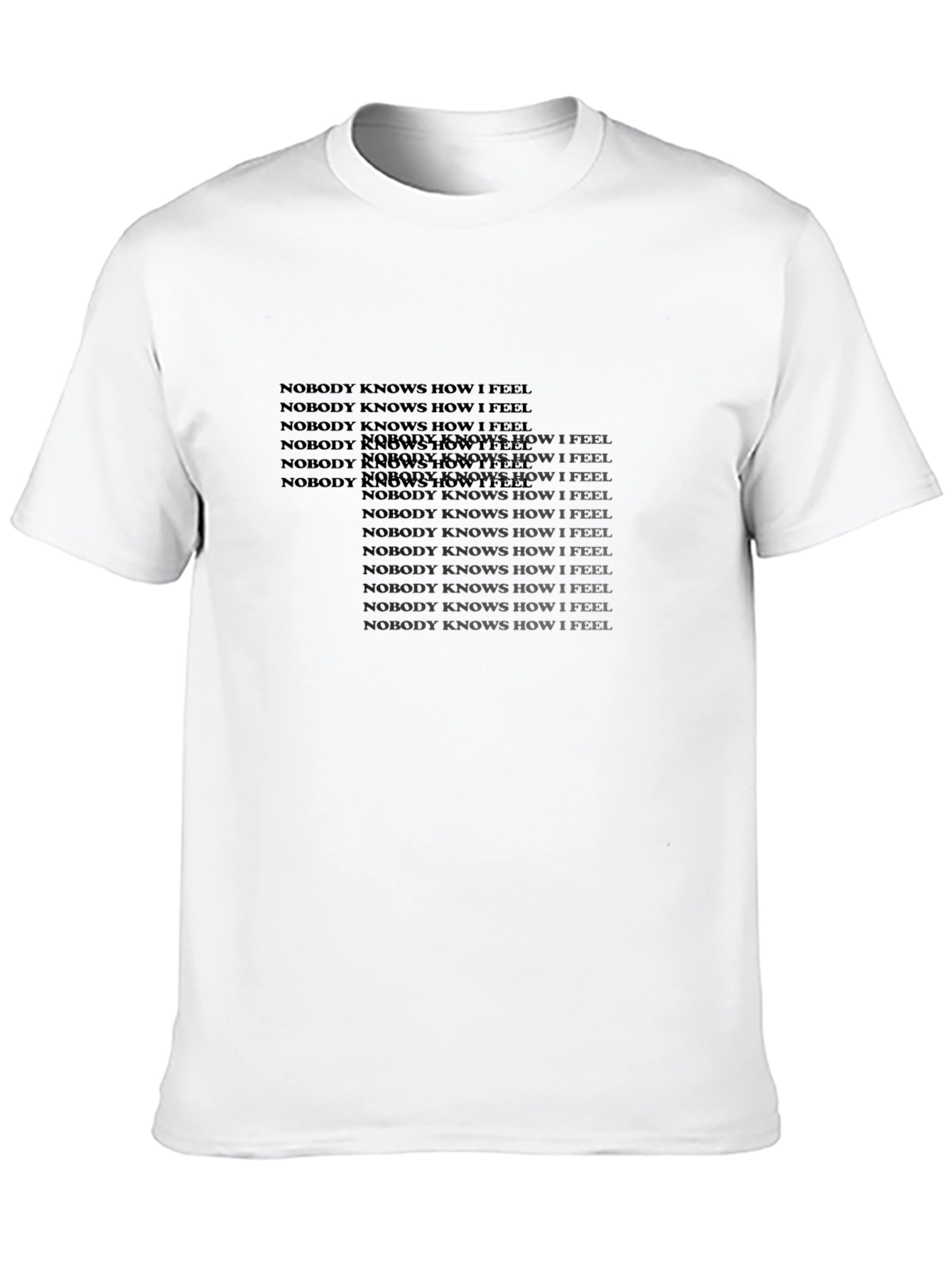 Nobody Knows How I Feel Graphic Tee - Black