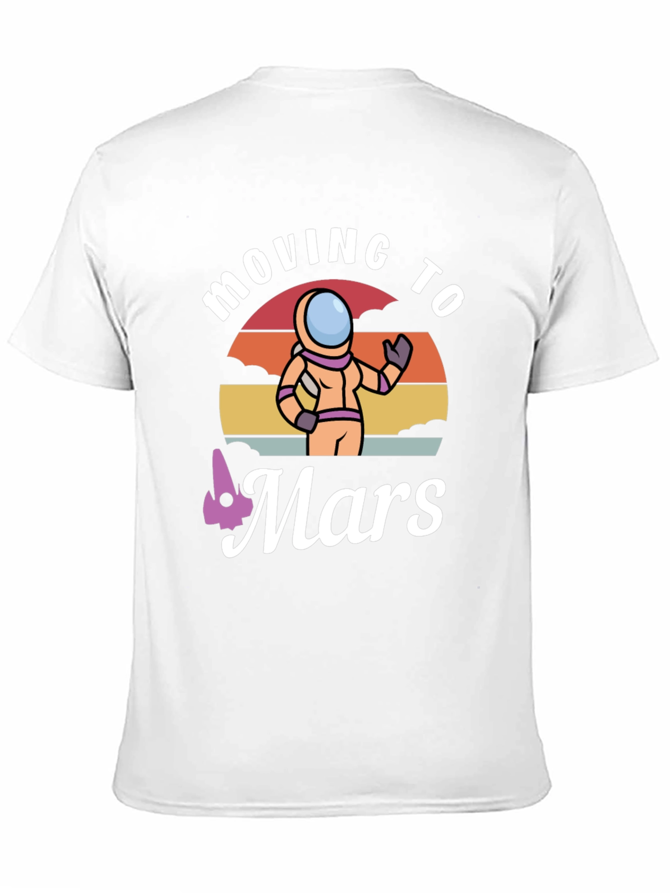 Moving to Mars T-Shirt - Astronaut Graphic Tee