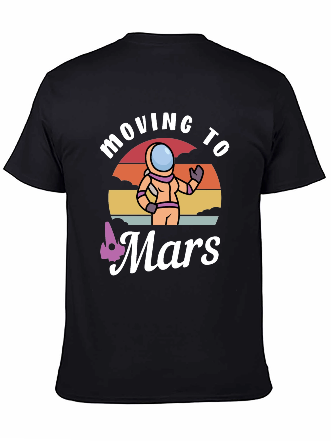 Moving to Mars T-Shirt - Astronaut Graphic Tee