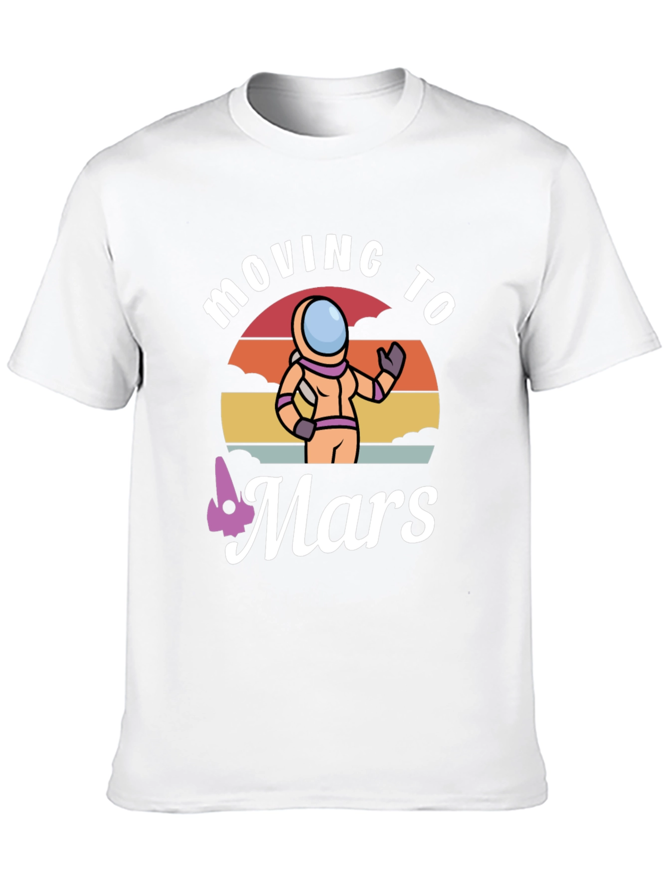 Moving to Mars T-Shirt - Astronaut Graphic Tee