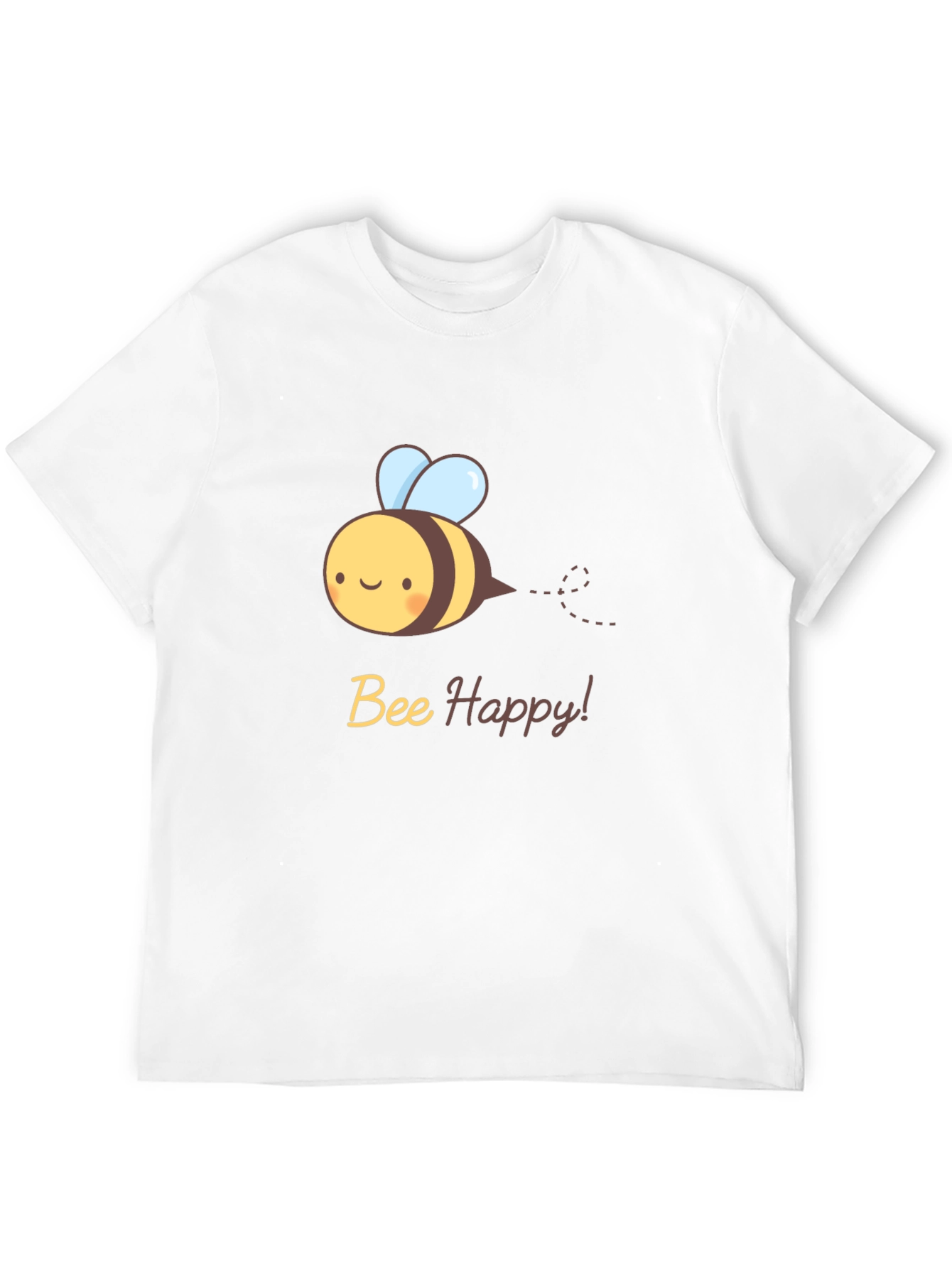 Bee Happy T-Shirt - Cute Cartoon Bee Design