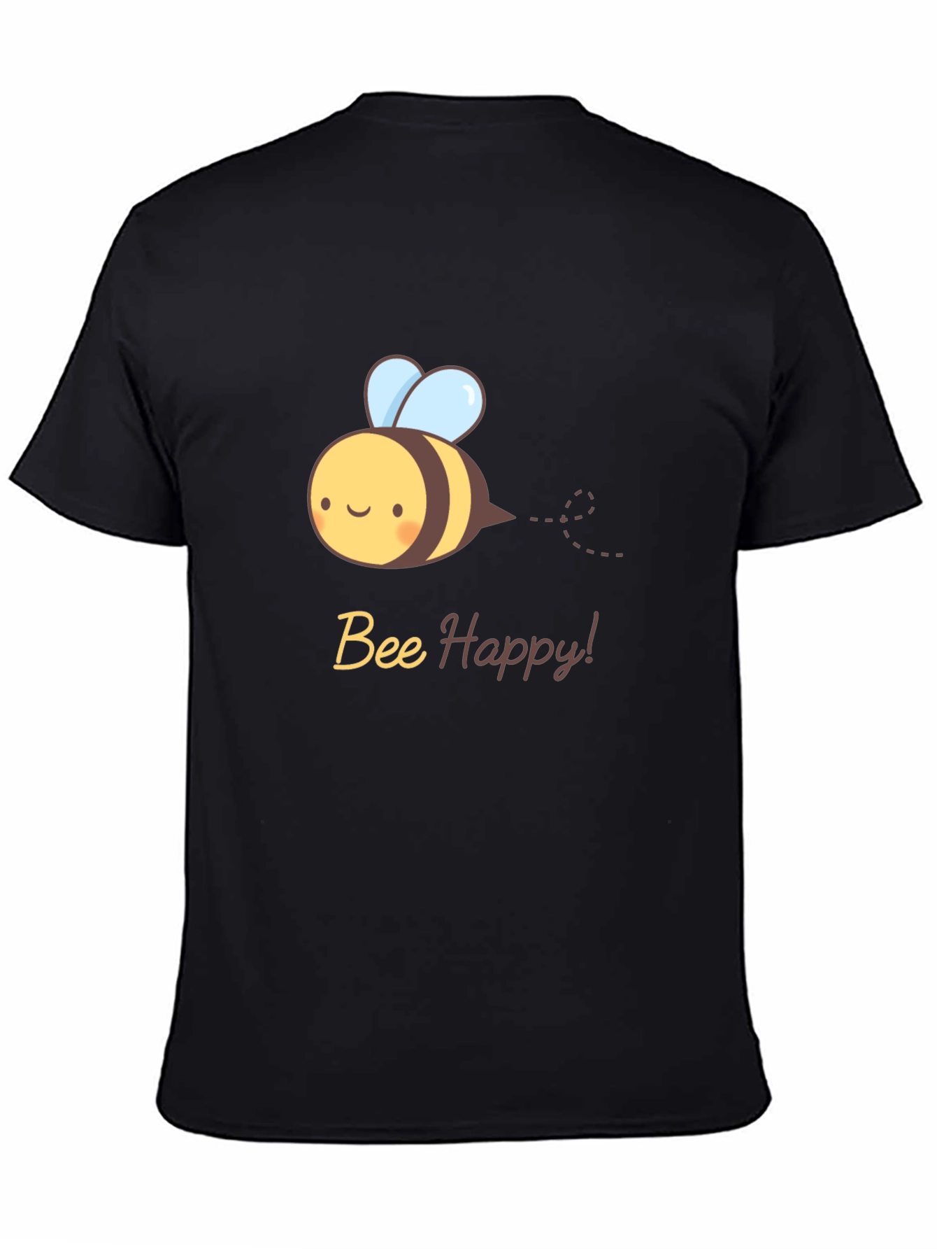 Bee Happy T-Shirt - Cute Cartoon Bee Design