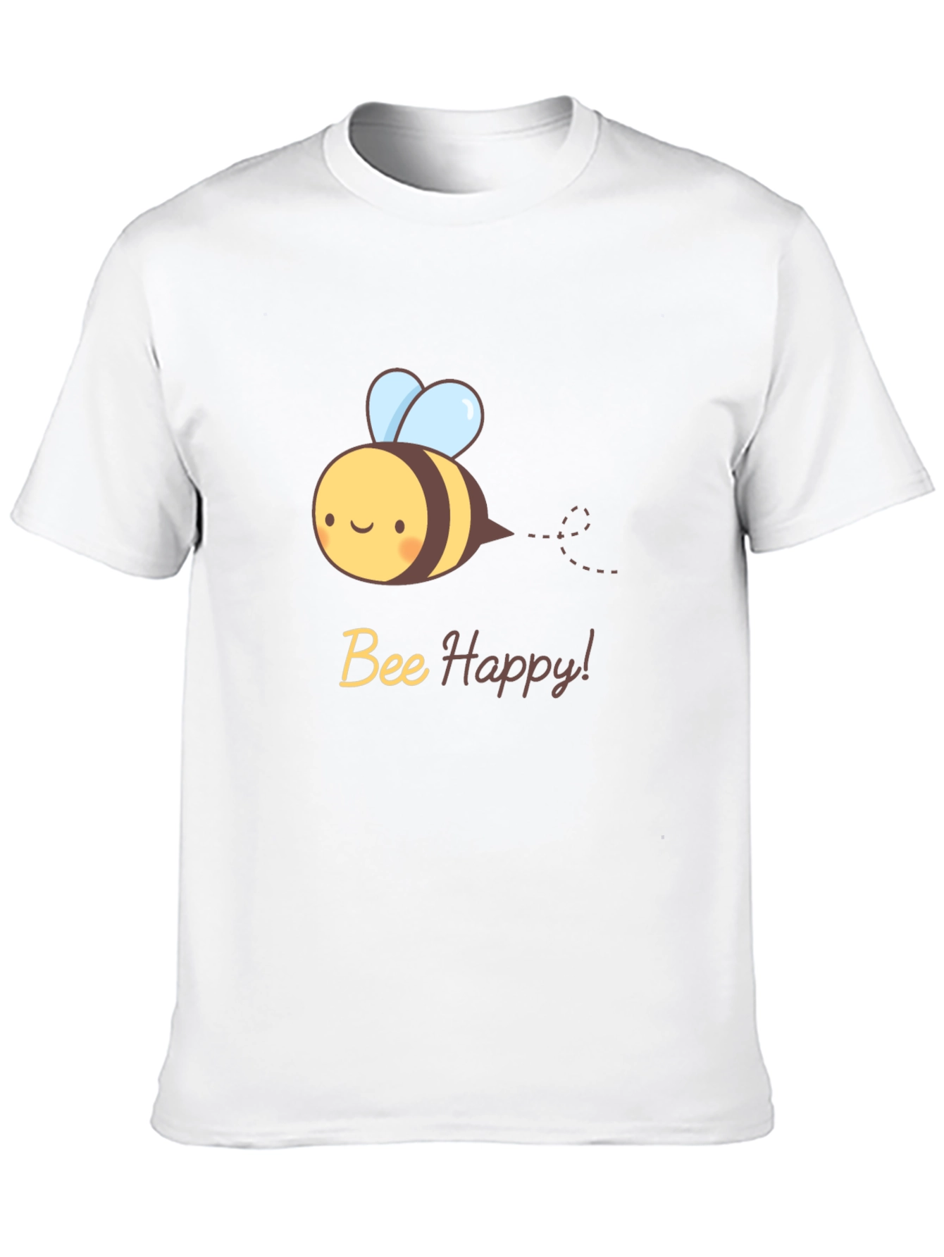 Bee Happy T-Shirt - Cute Cartoon Bee Design
