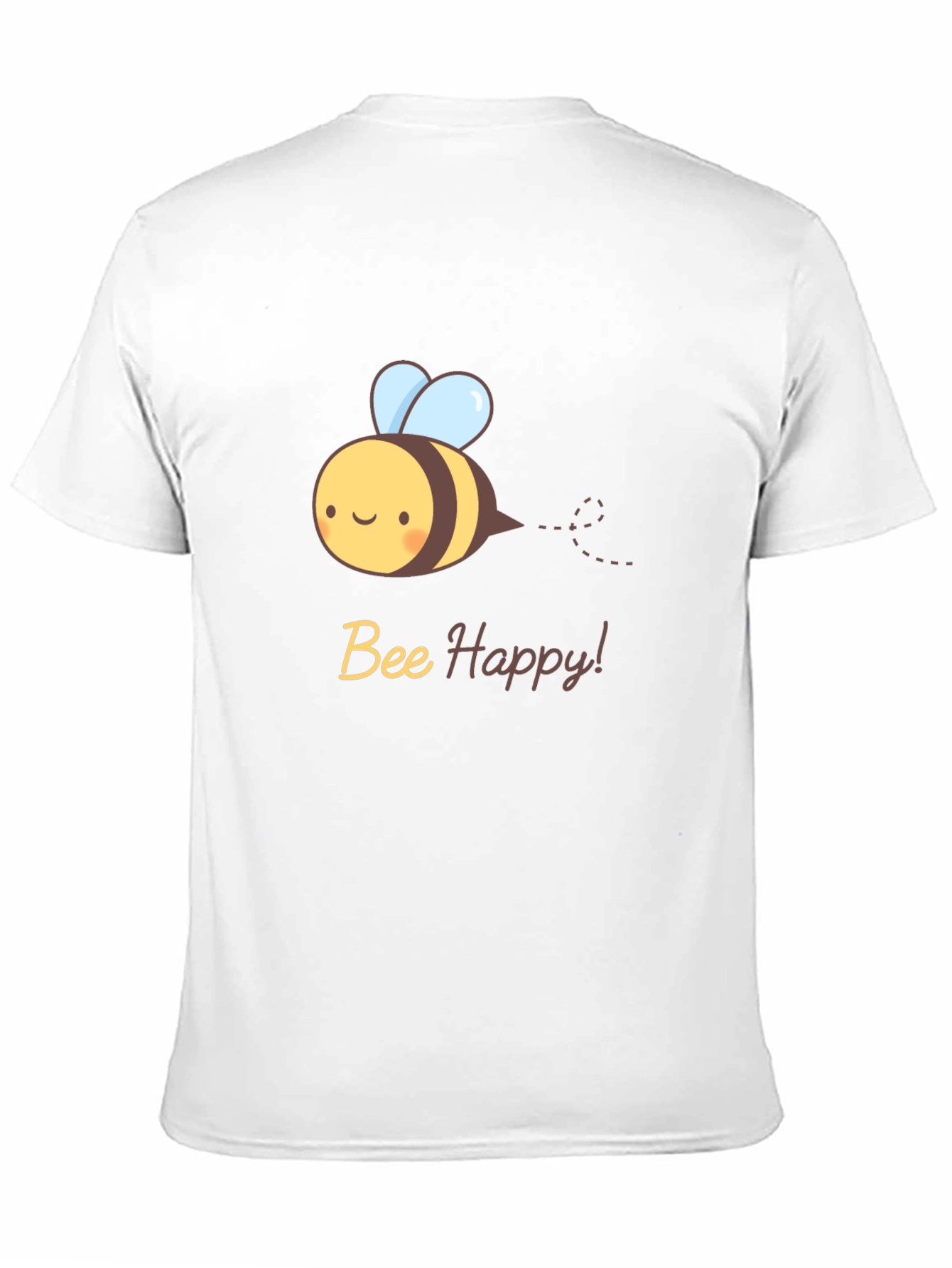 Bee Happy T-Shirt - Cute Cartoon Bee Design