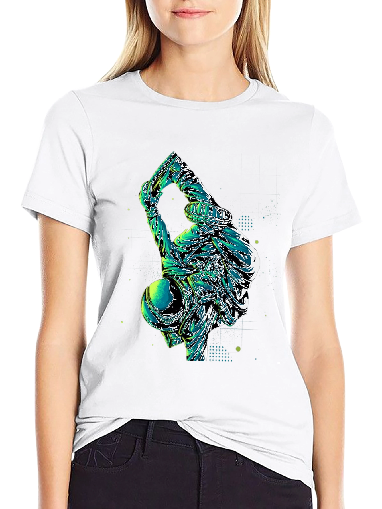Abstract Dancer Graphic T-Shirt