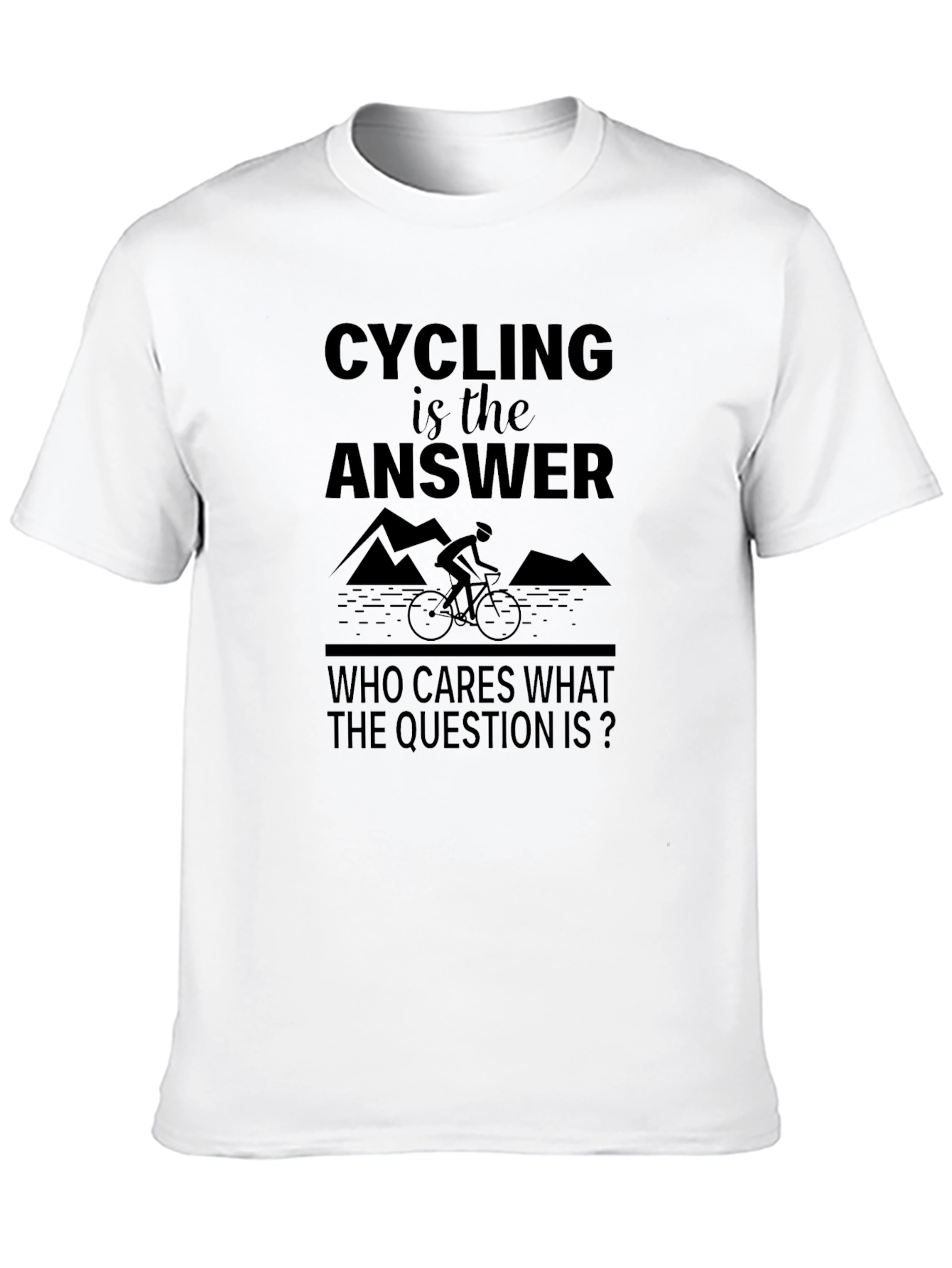 Cycling is the Answer Graphic T-Shirt