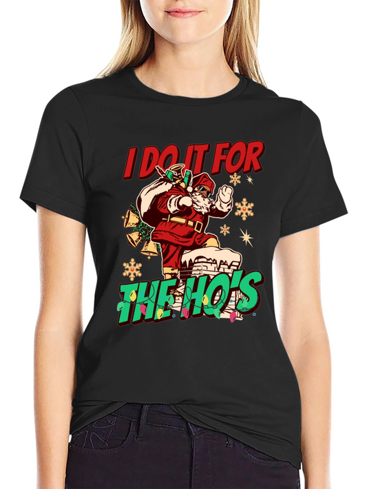 Funny I Do It For The Hos Santa Christmas T-Shirt