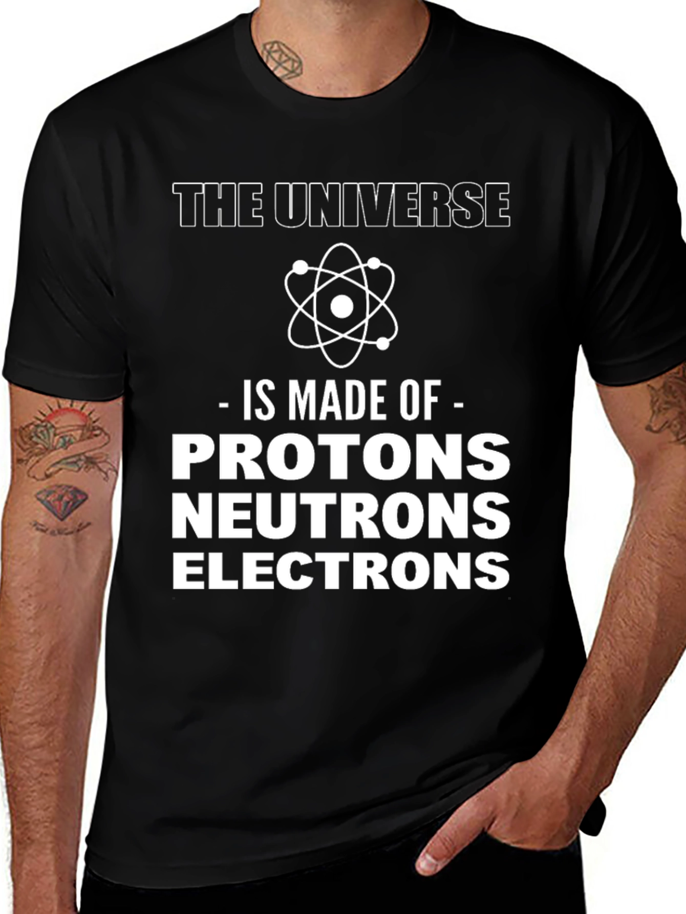 Universe Made Of T-Shirt Science Tee Black