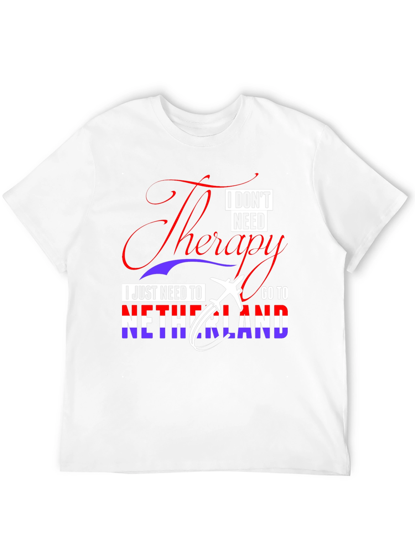Netherlands Travel Therapy Graphic T-Shirt