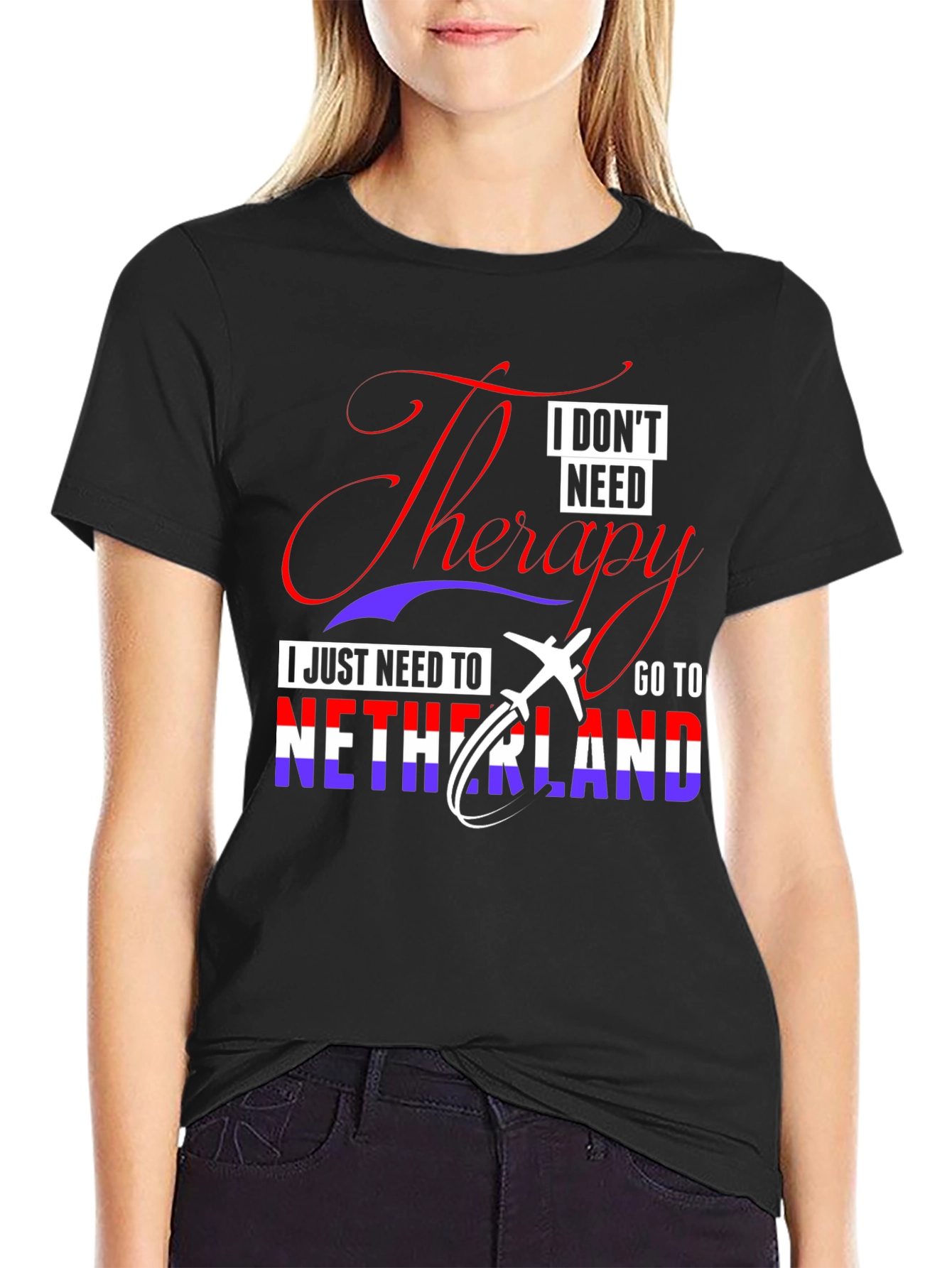 Netherlands Travel Therapy Graphic T-Shirt