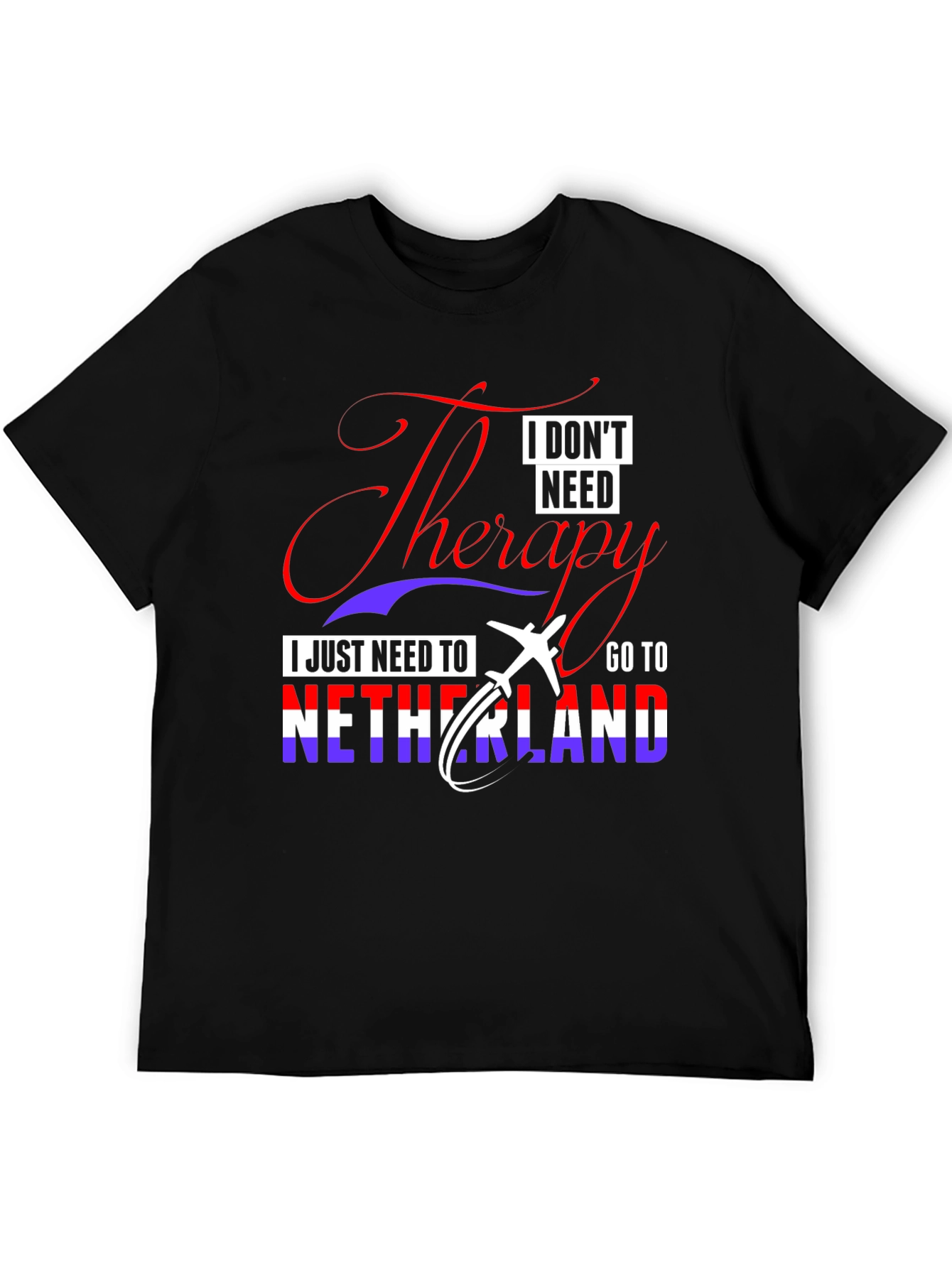 Netherlands Travel Therapy Graphic T-Shirt