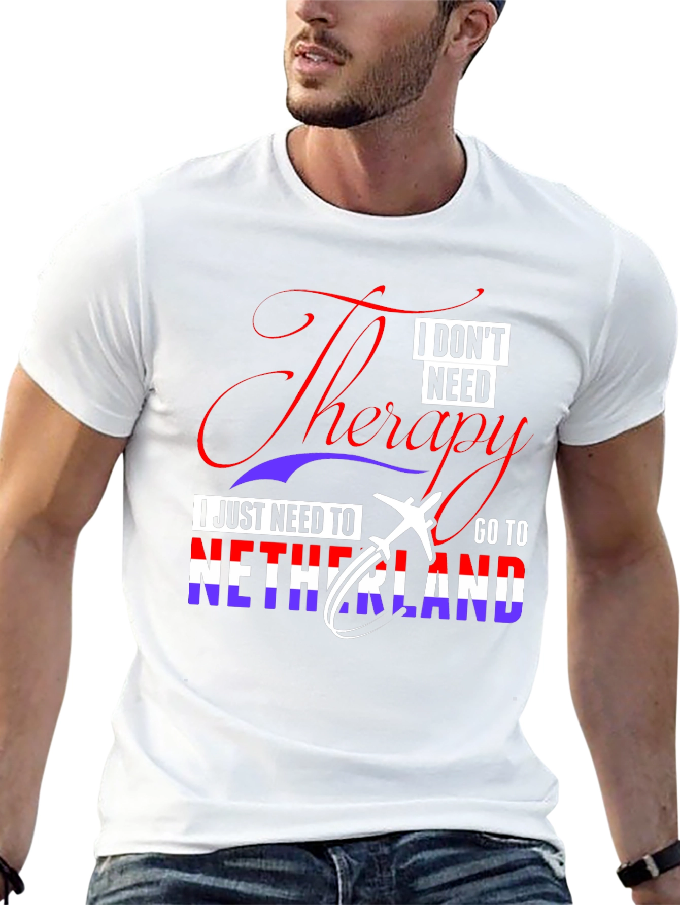 Netherlands Travel Therapy Graphic T-Shirt