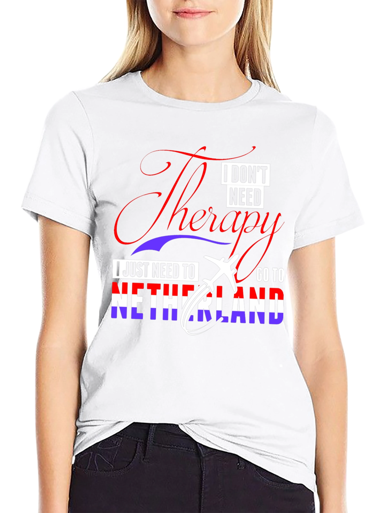 Netherlands Travel Therapy Graphic T-Shirt