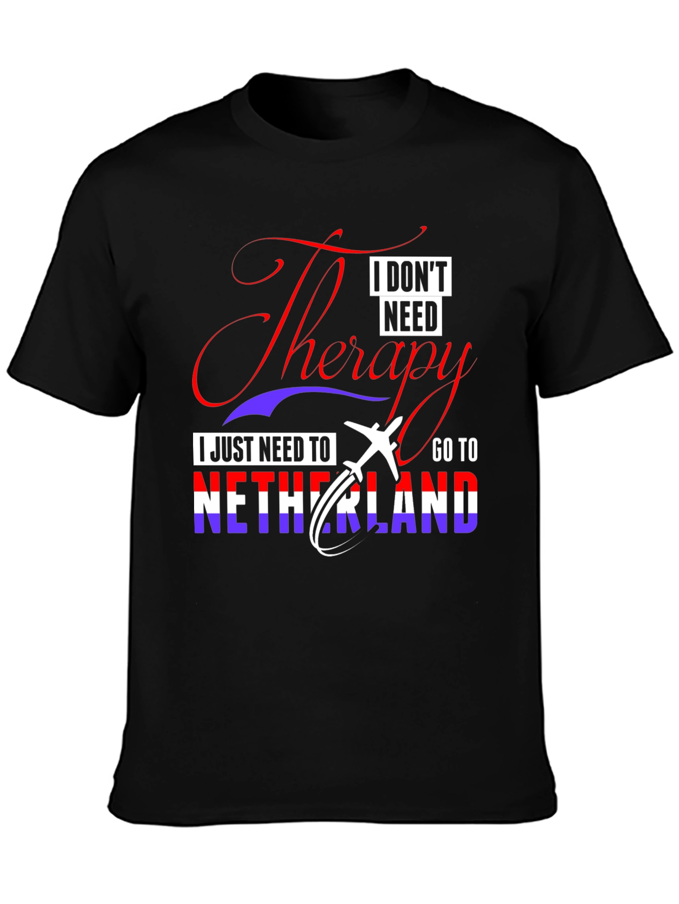 Netherlands Travel Therapy Graphic T-Shirt