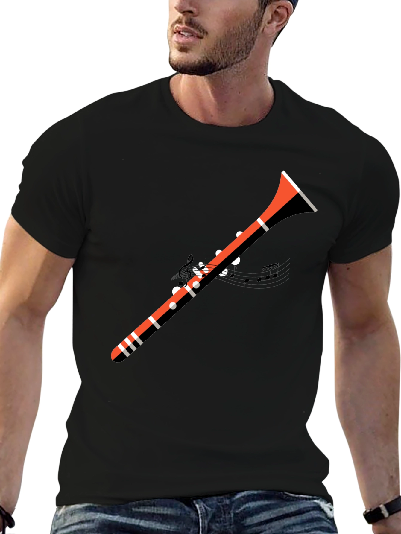 Clarinet Music Graphic Tee Shirt