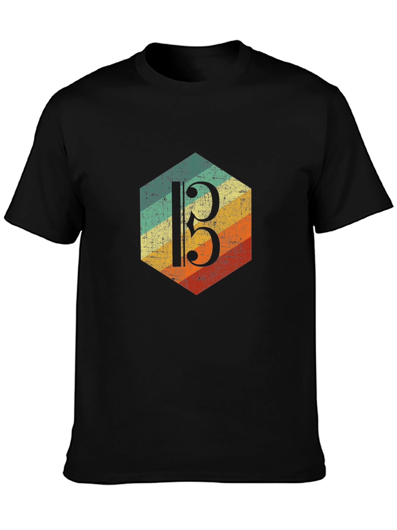 Retro Viola Clef Music T-Shirt