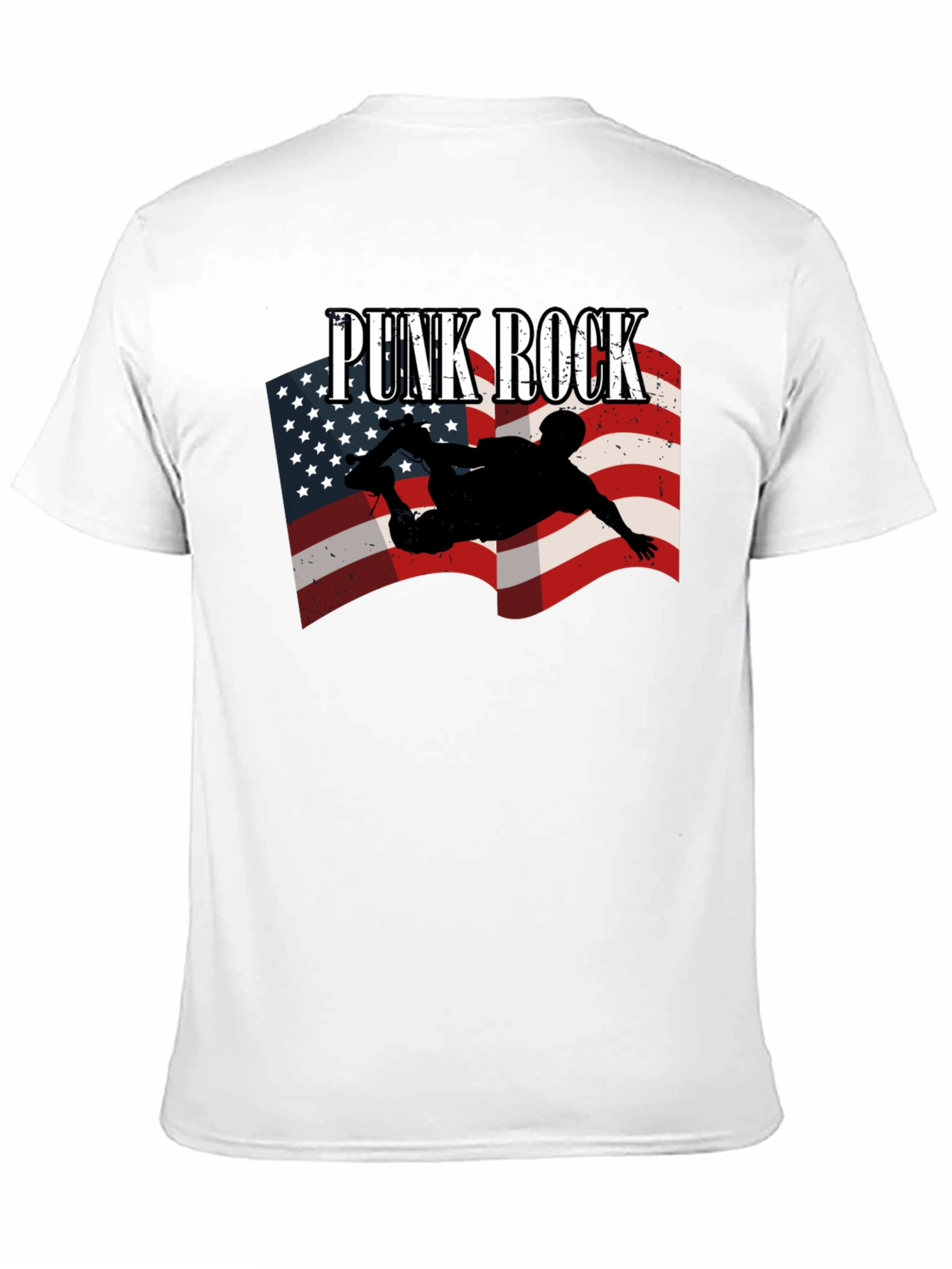 Punk Rock USA Flag T-Shirt