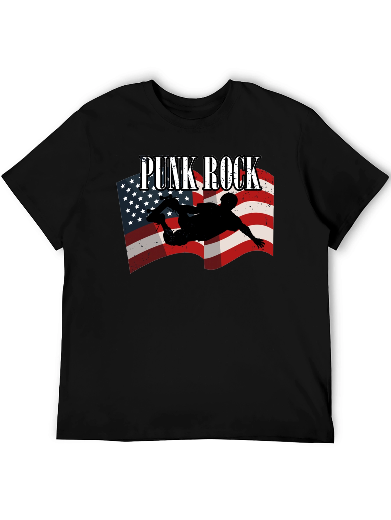 Punk Rock USA Flag T-Shirt