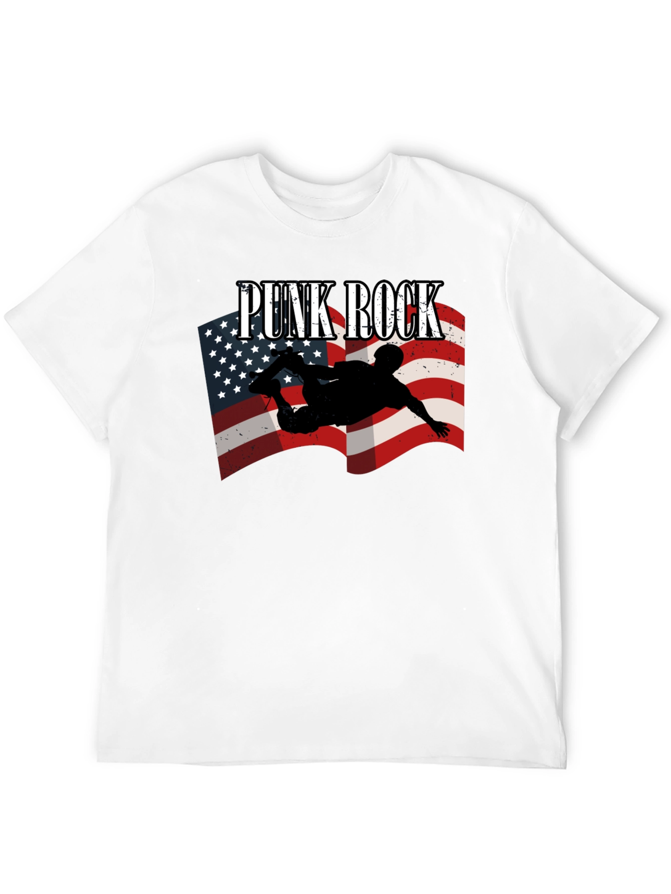 Punk Rock USA Flag T-Shirt