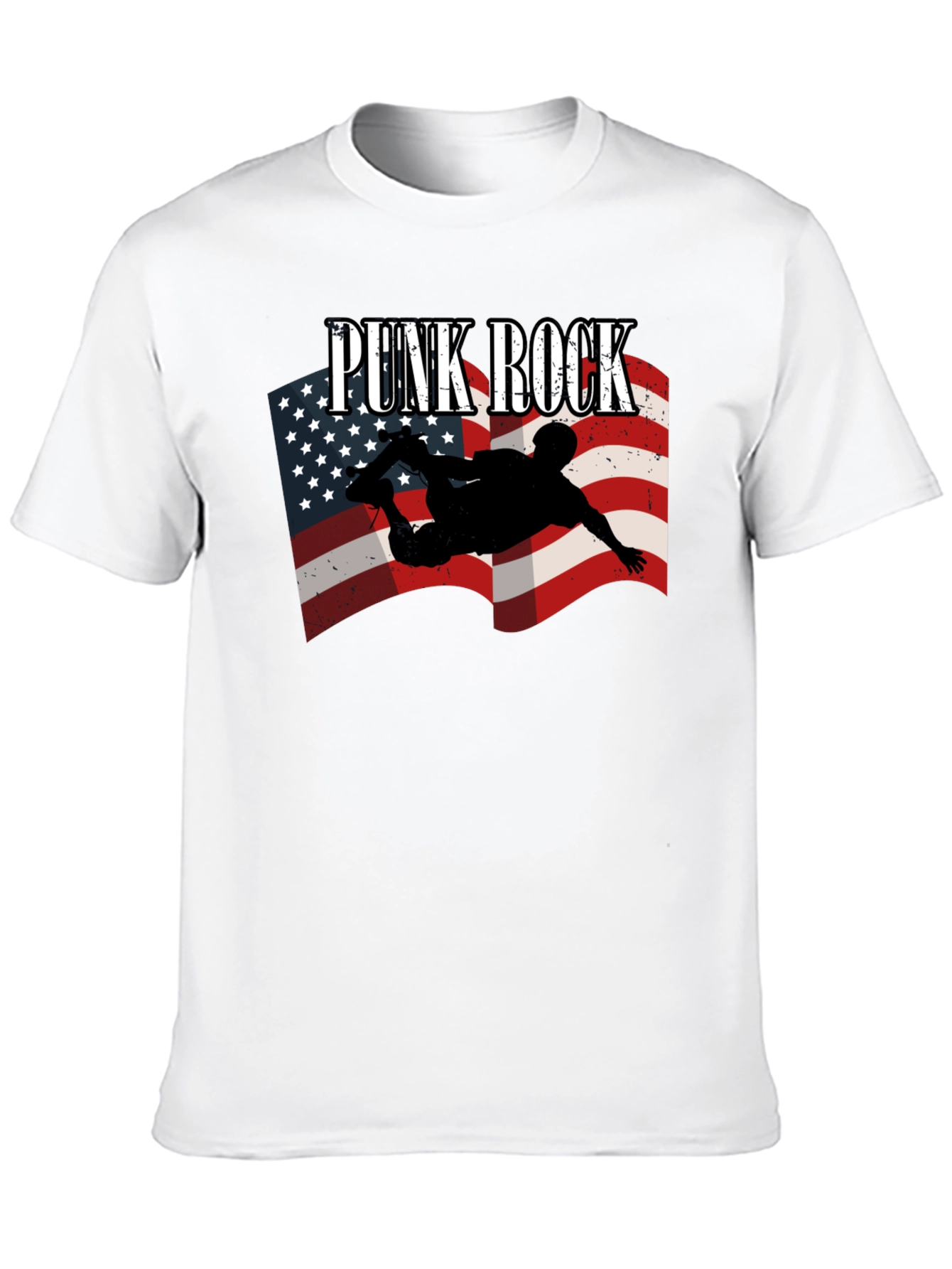 Punk Rock USA Flag T-Shirt
