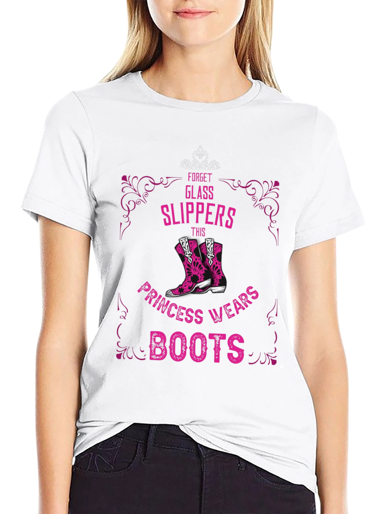 Princess Wears Boots T-Shirt - Country Girl Style