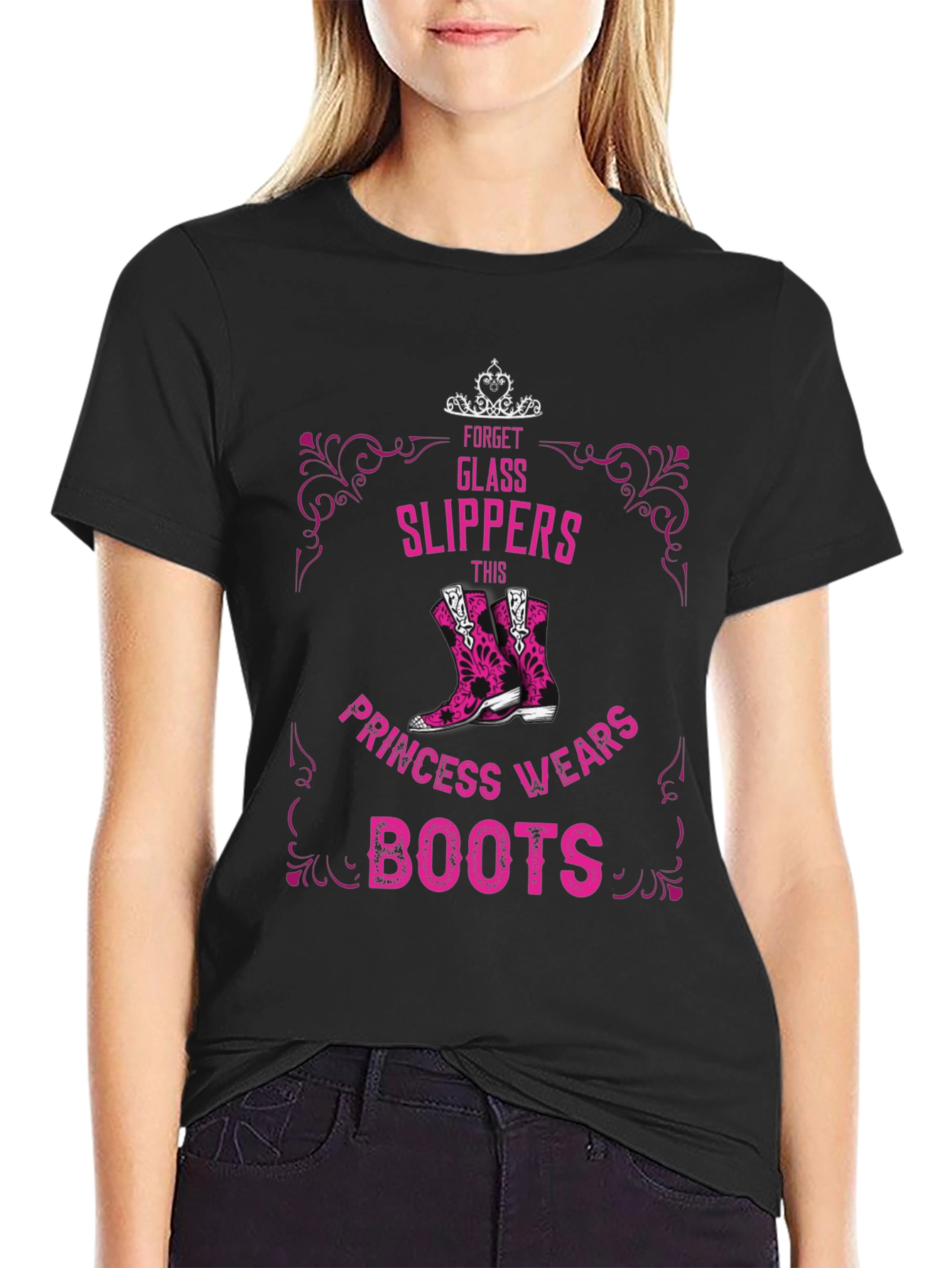 Princess Wears Boots T-Shirt - Country Girl Style